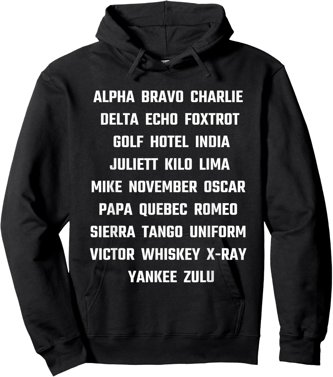 Phonetic Alphabet Airplane Pilot Language Aviation Gifts Hoodie - Hoodie | Black