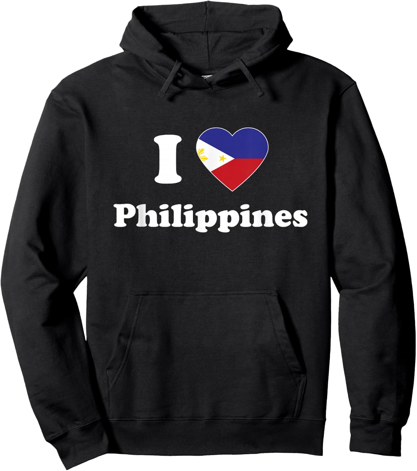 I Love Philippines I Heart Philippines Filipino Hoodie - Hoodie | Black