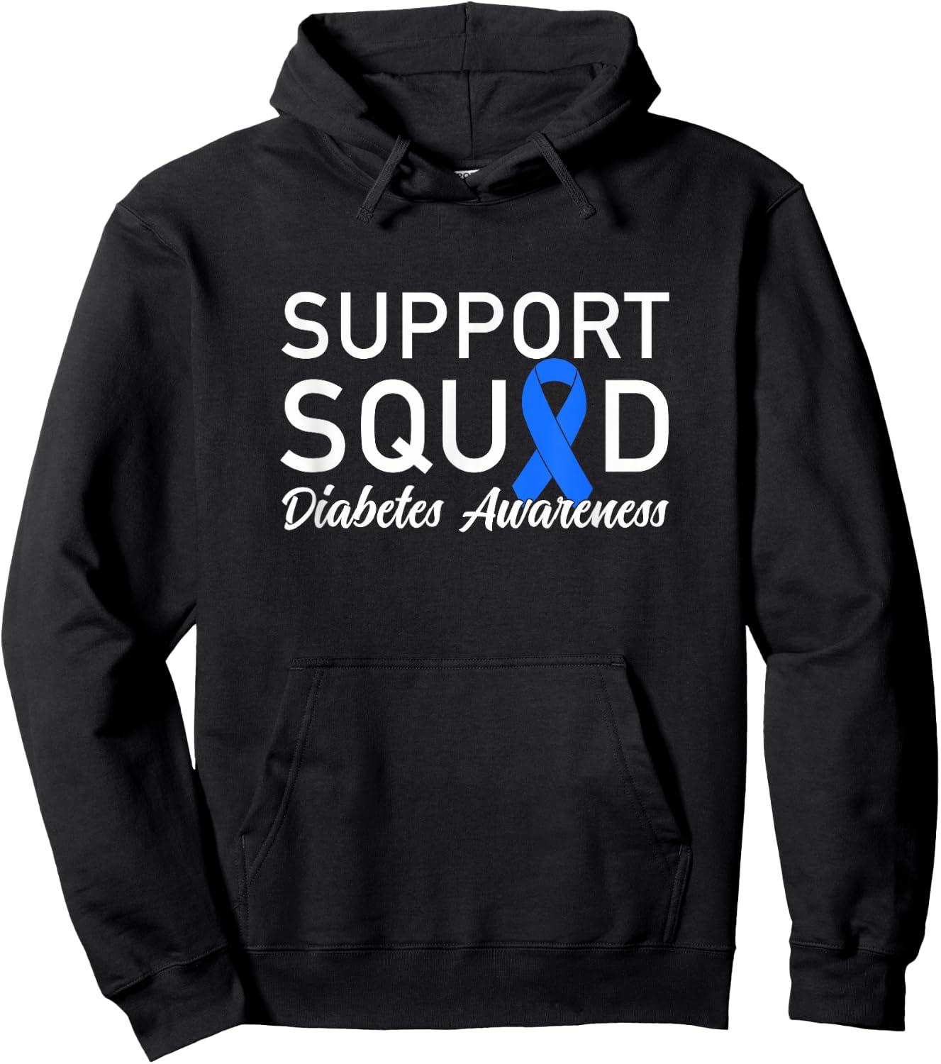 In November We Wear Blue Support Squad Hoodie - Hoodie | Black