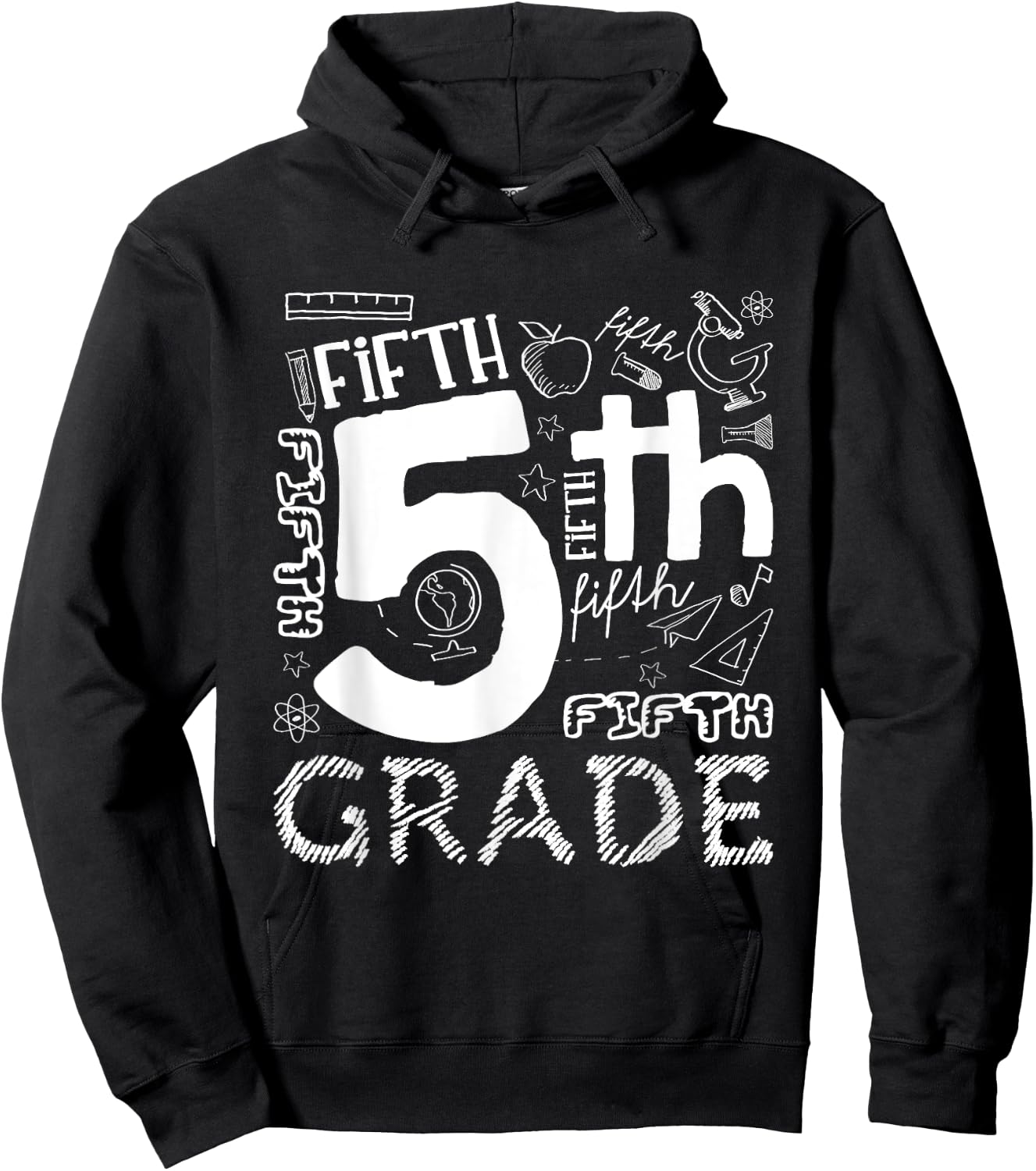Hello 5th Grade Here I Come Teacher Fifth Grade Boys Girls Hoodie - Hoodie | Black