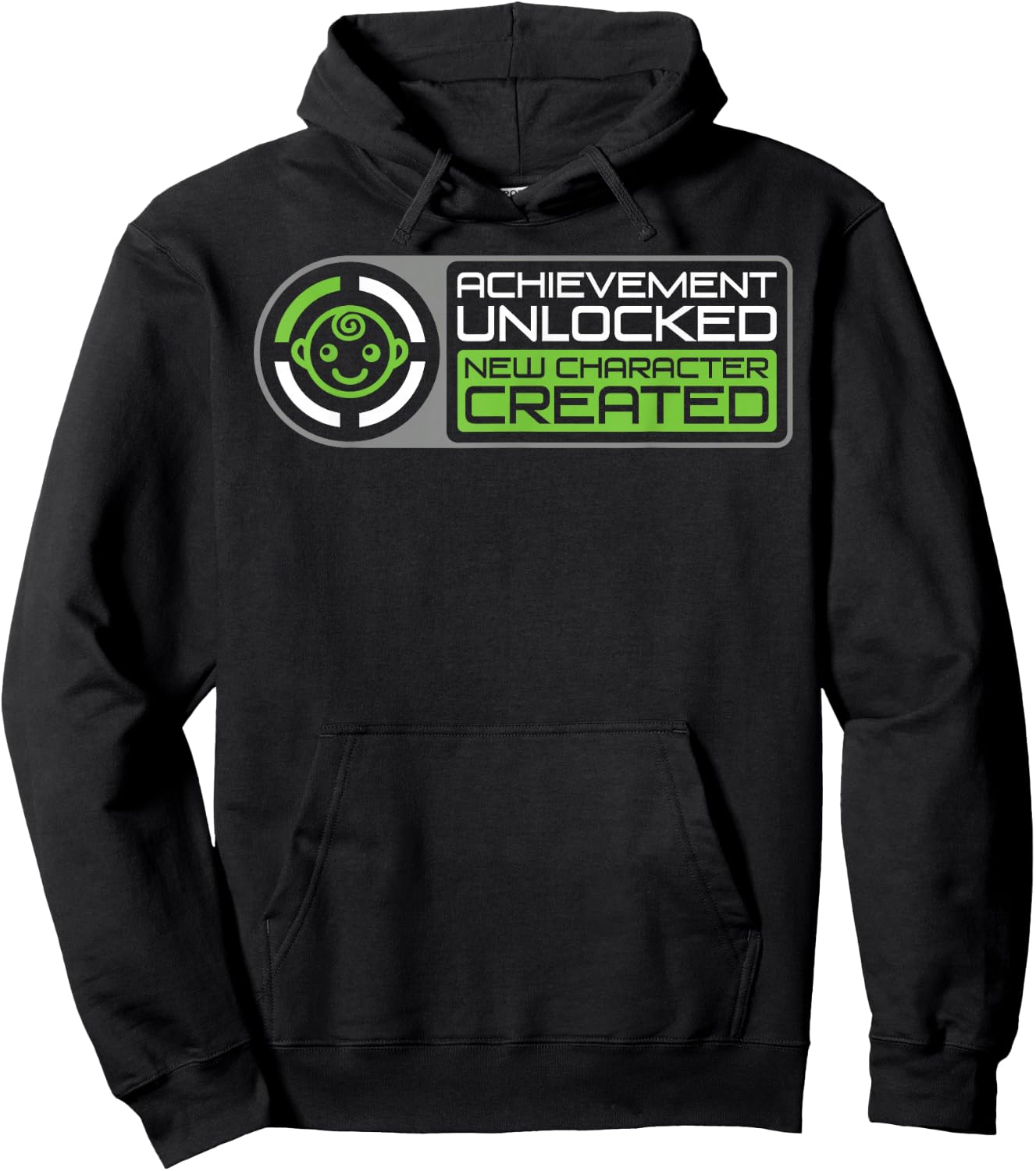 Achievement Unlocked Funny Gamer Dad Pregnancy Man Gift Hoodie - Hoodie | Black