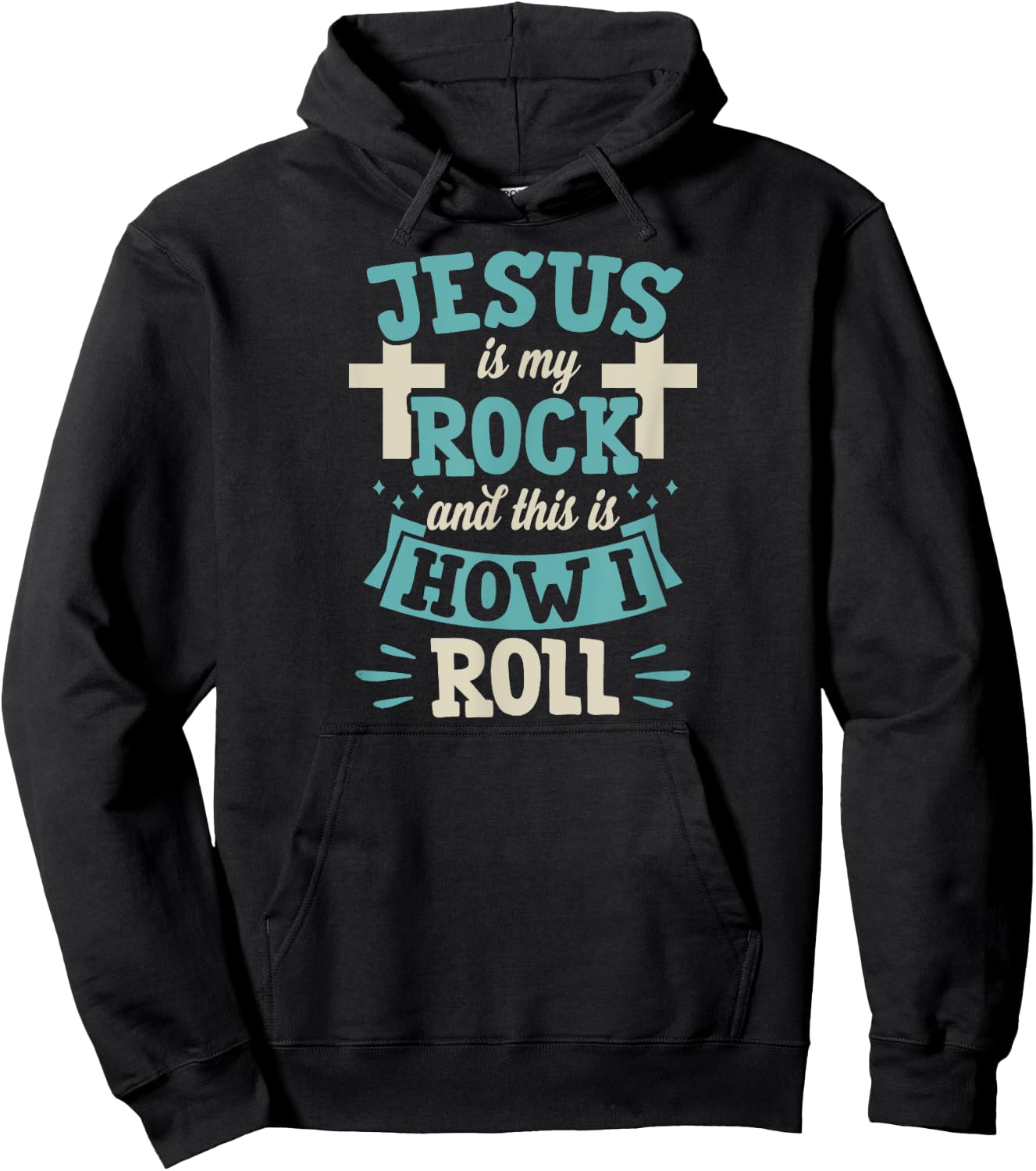 Jesus Is My Rock - Funny Christian Youth Pastor Humor Hoodie - Hoodie | Black