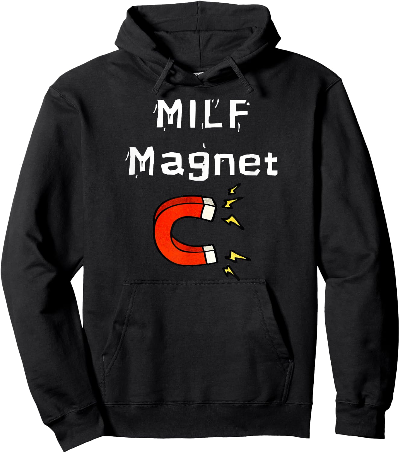 Fun Graphic- MILF Magnet Hoodie - Hoodie | Black