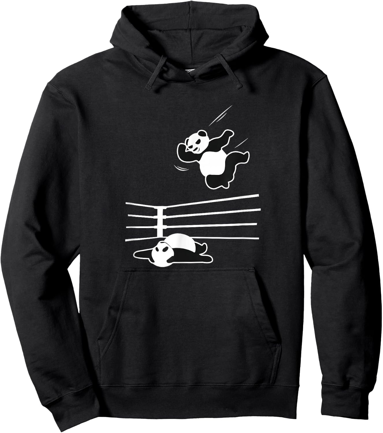 Panda Bear Wrestler Wrestling Grappling Hoodie - Hoodie | Black