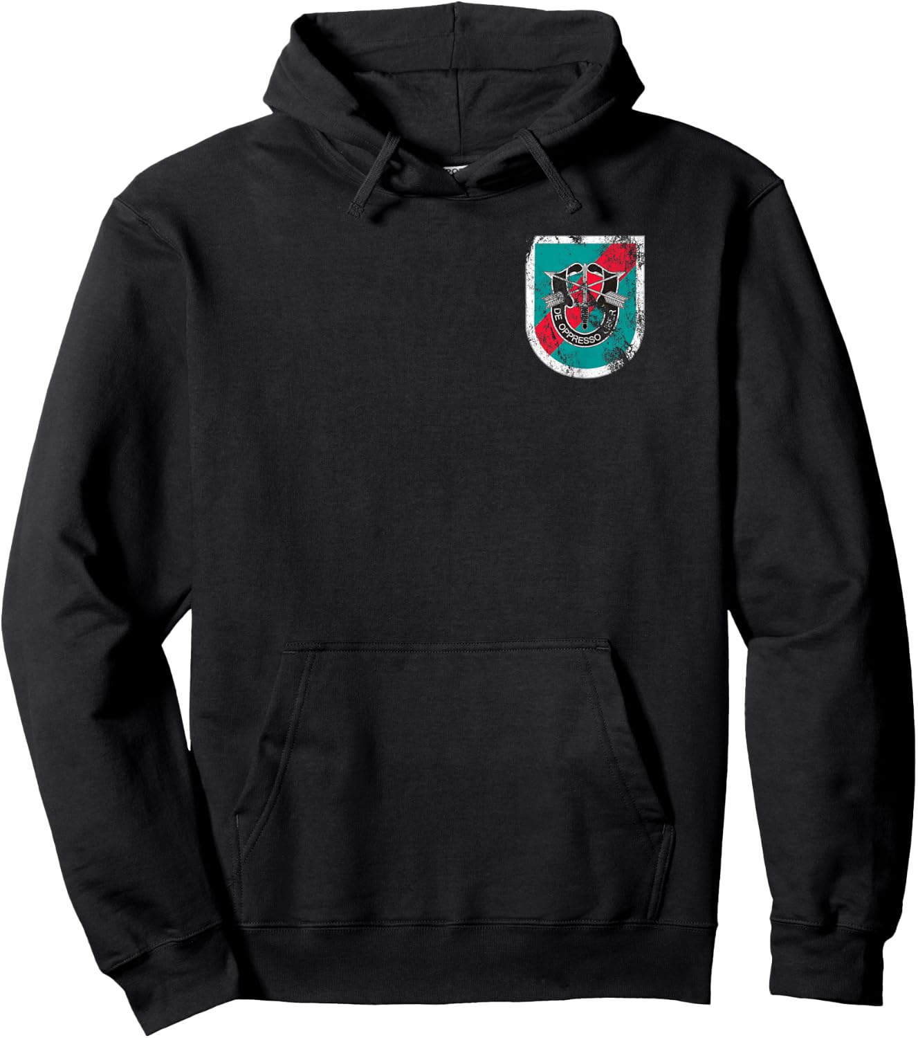 US 20th Special Forces Group (SFG) Distressed Worn Look Hoodie - Hoodie | Black