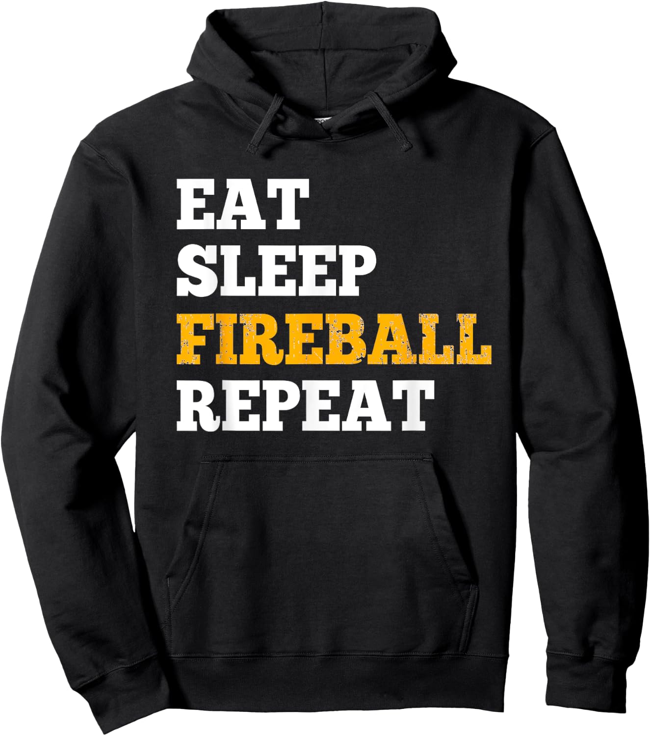 Eat Sleep Fireball Repeat - Shirt for RPG Gamers Hoodie - Hoodie | Black