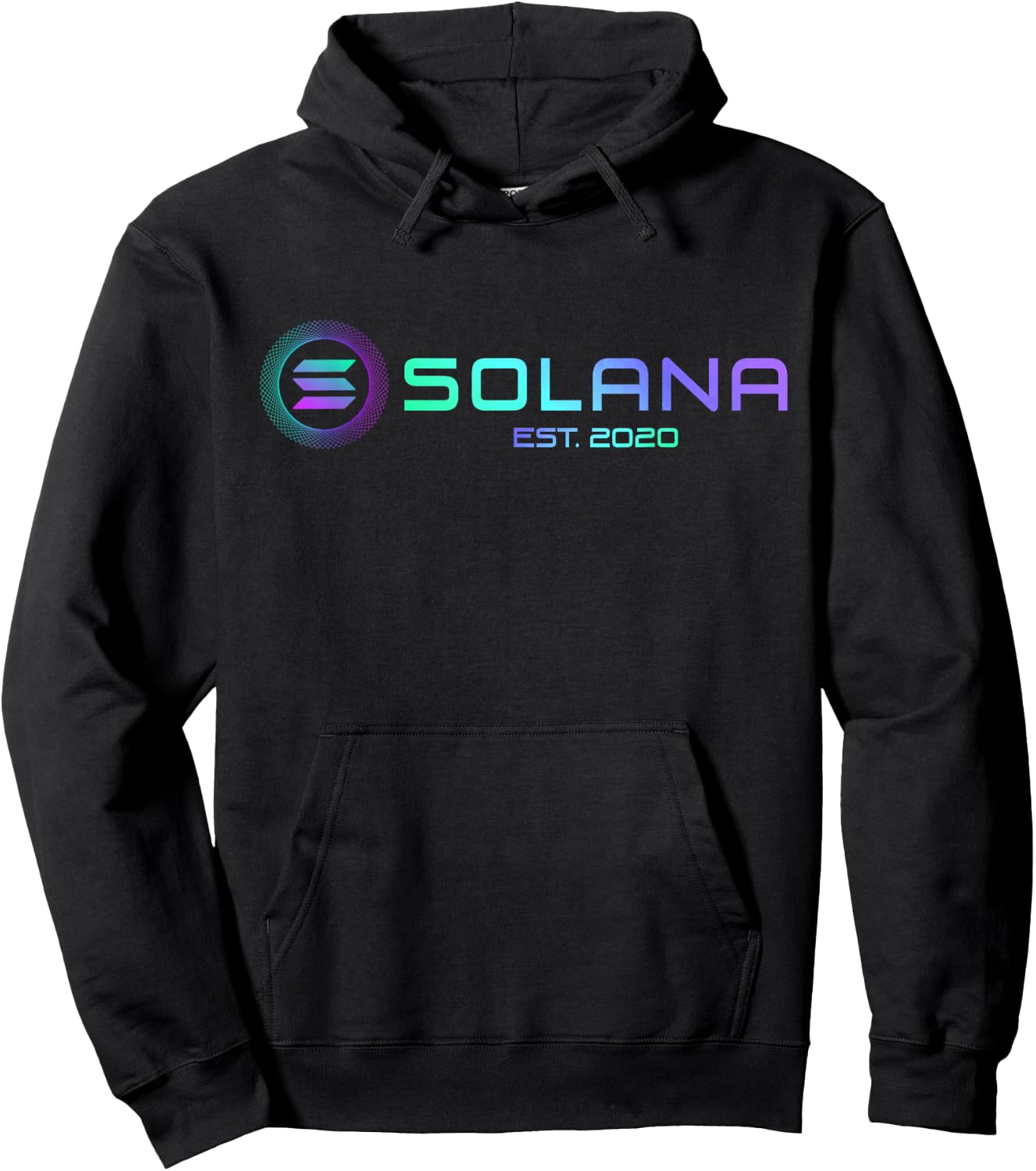 Solana SOL Coin Crypto Logo Blockchain | Solana Hoodie - Hoodie | Black