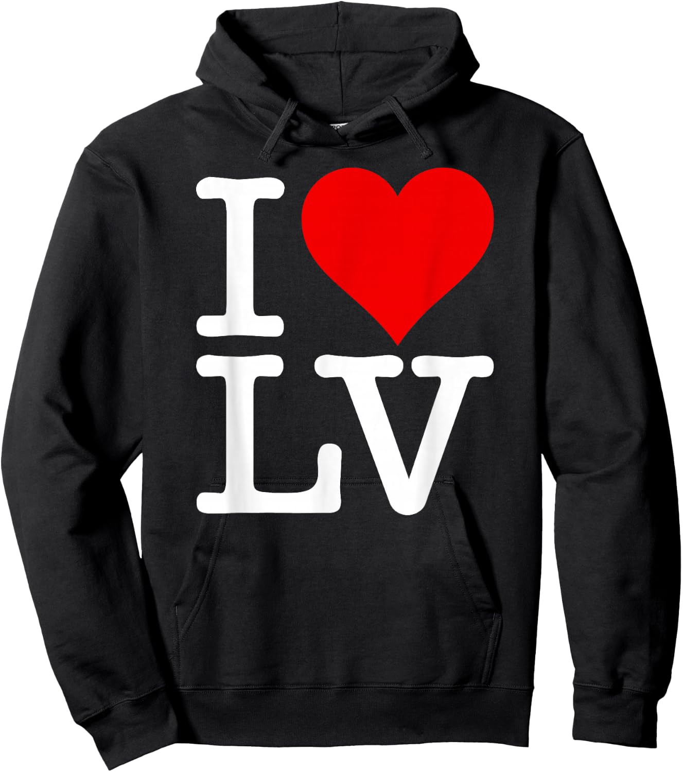 I Love Heart Las Vegas Nevada Lv Hoodie - Hoodie | Black