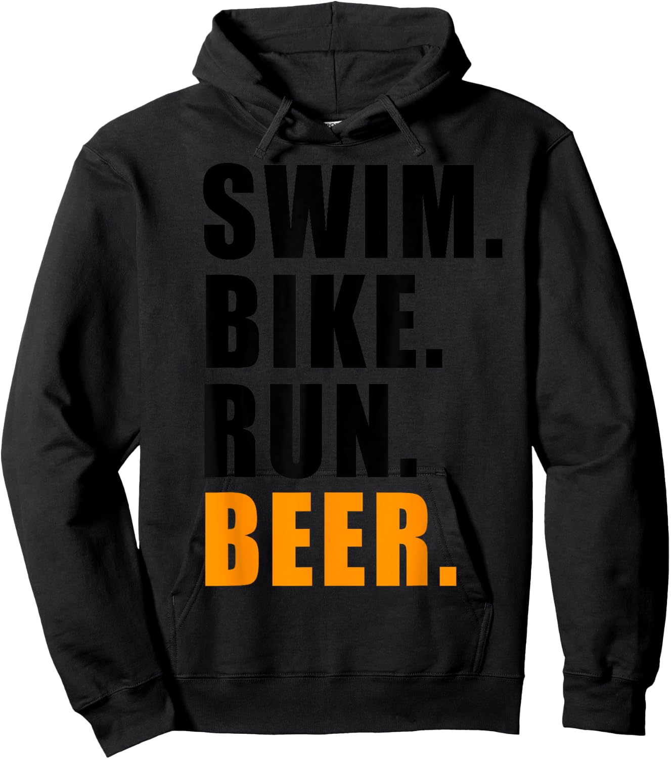 Swim Bike Run Beer Triathlete Triathlon Sport Hoodie - Hoodie | Black