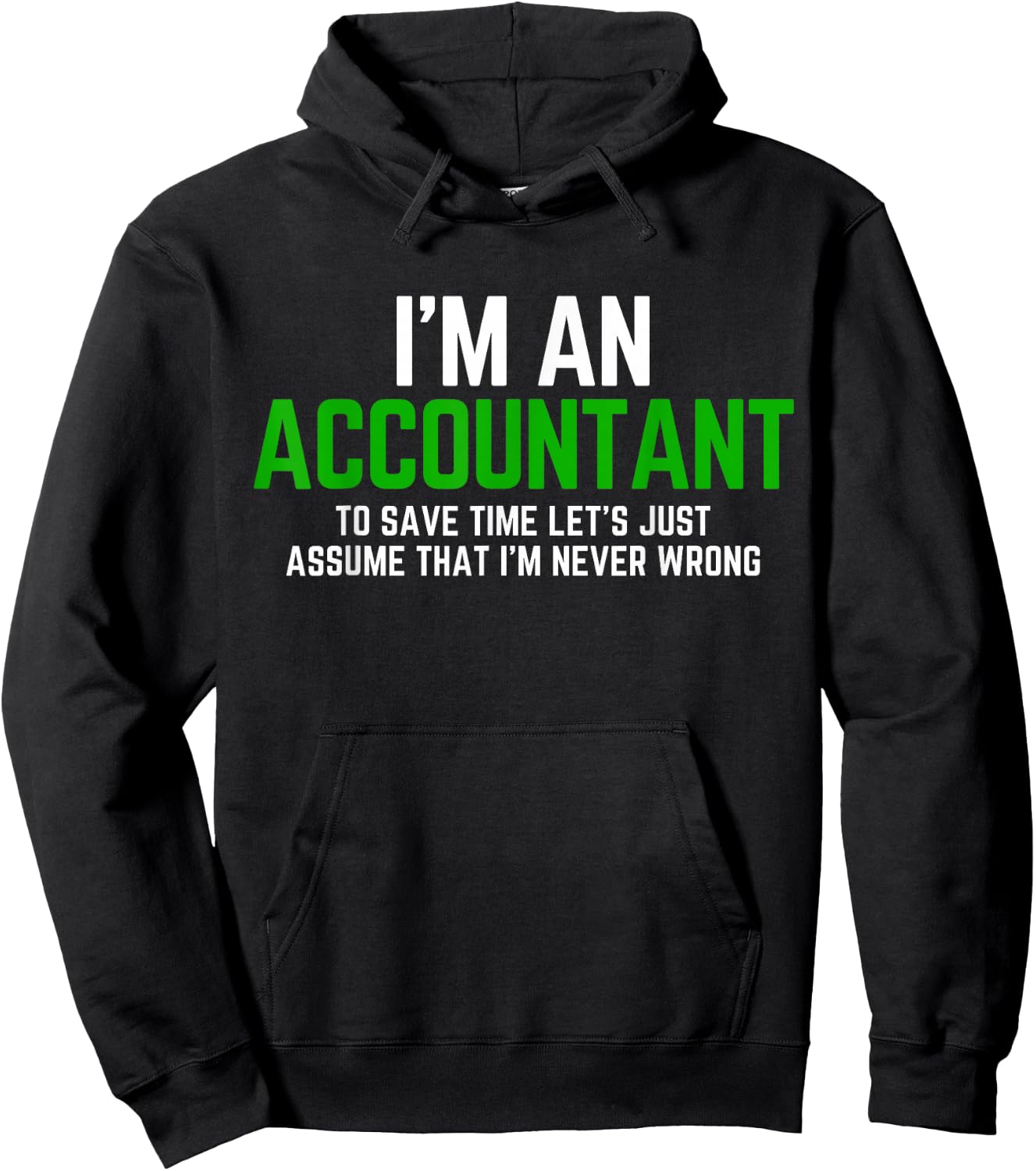 Funny Accountant Pun CPA Accounting Bookkeeping Hoodie - Hoodie | Black