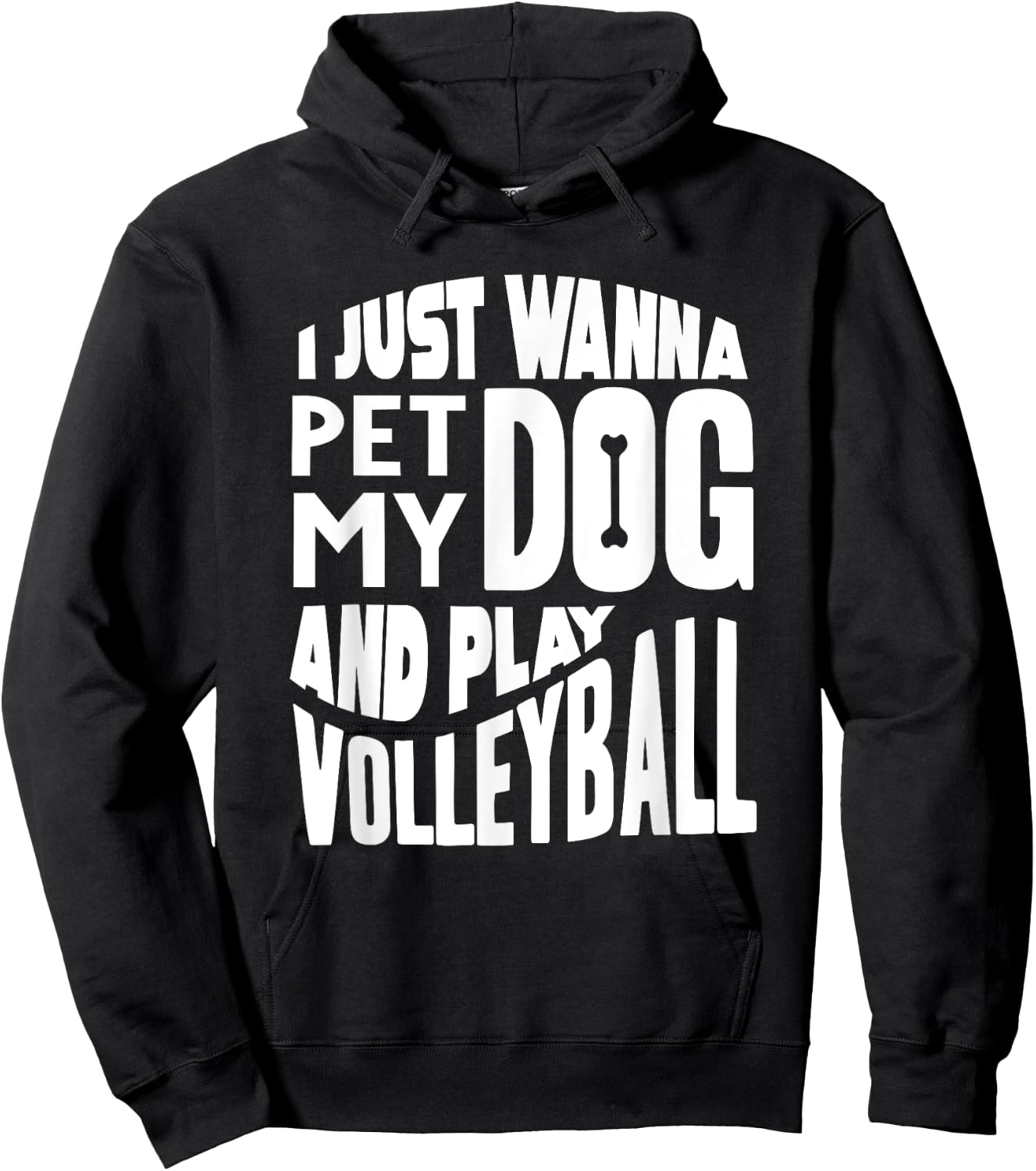 Volleyball Player Shirt Men Women Volleyball and Dog Lover Hoodie - Hoodie | Black