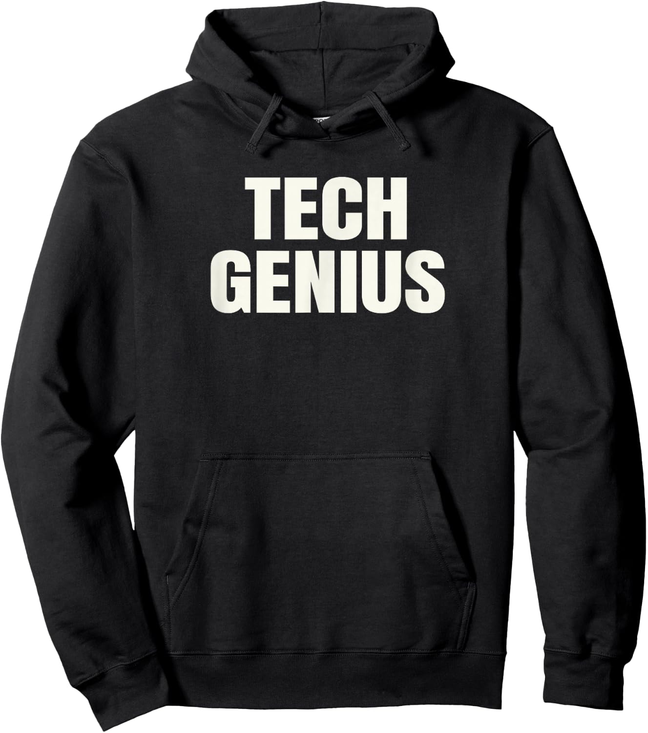Tech Genius T Shirt Hoodie - Hoodie | Black
