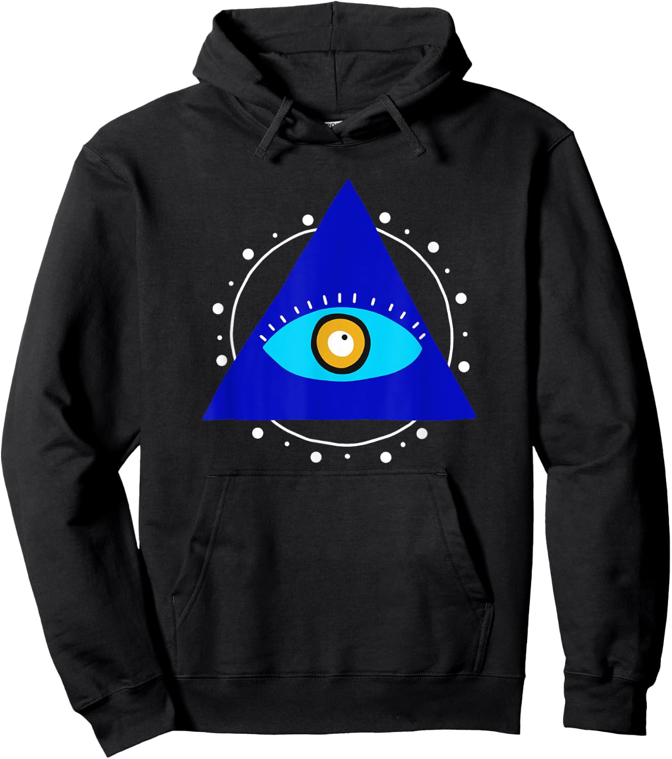 Evil Eye Curse Protection Seeing Eye Nazar Mati Evil Eye Hoodie - Hoodie | Black