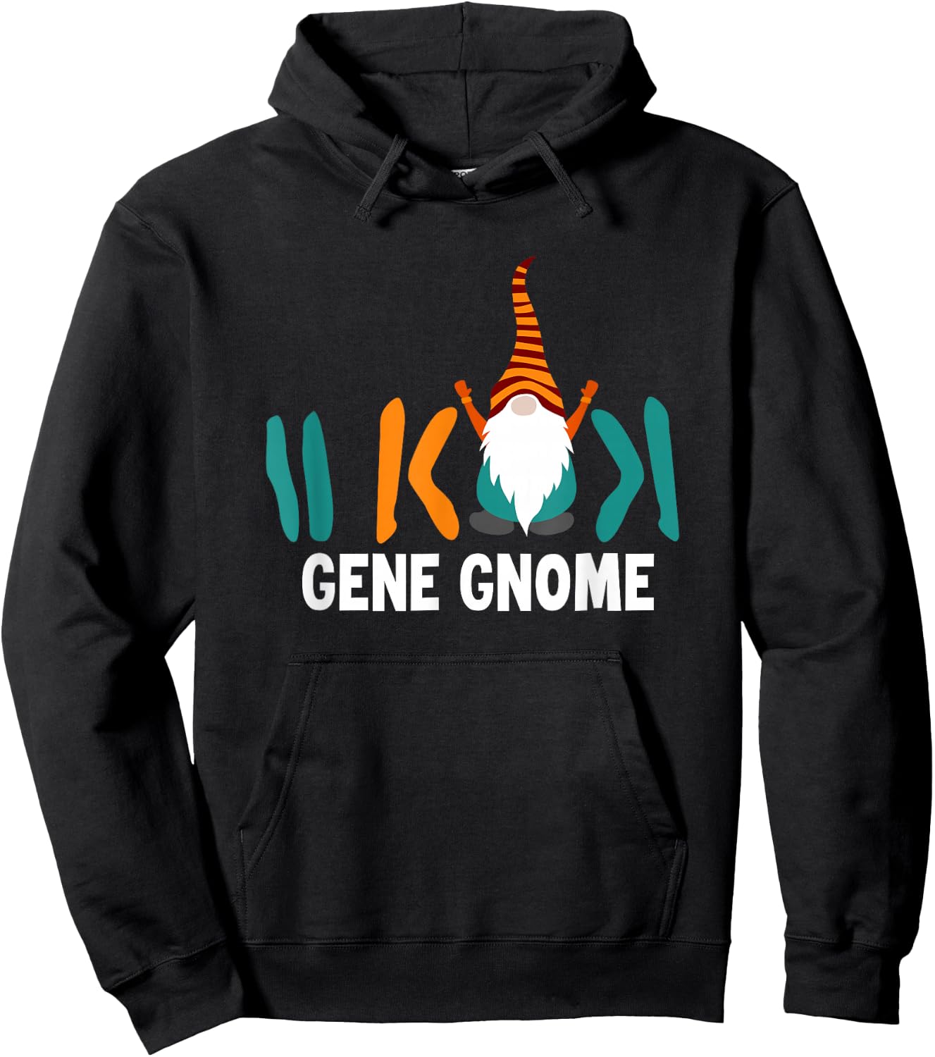 Science Funny Gene Gnome Hoodie - Hoodie | Black