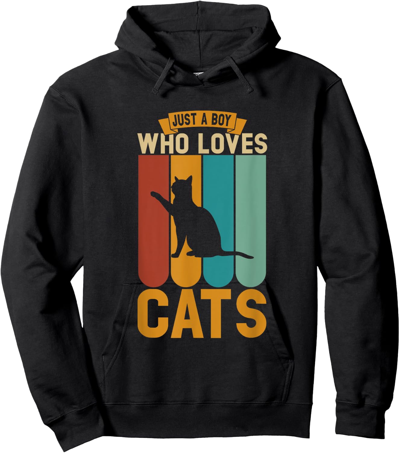 Just a boy who loves cats Hoodie - Hoodie | Black
