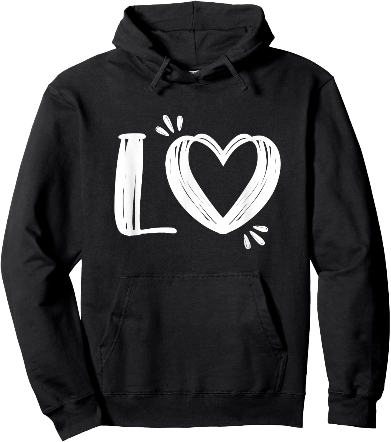 Valentines Couples Shirt & Her Matching Love Hoodie - Hoodie | Black