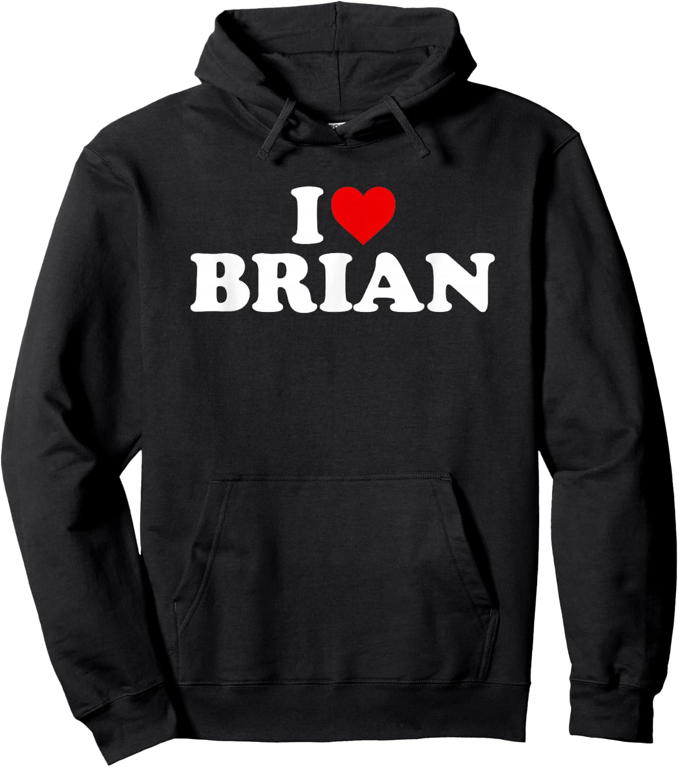 I Love Brian - Heart Hoodie - Hoodie | Black