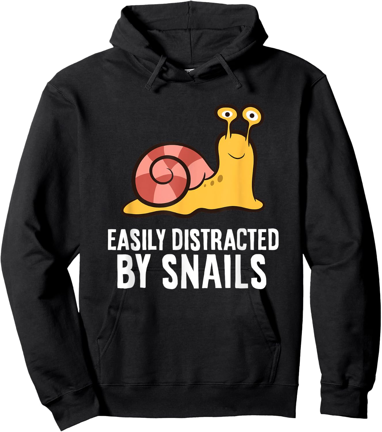 Snail Lover Easily Distracted By Snails Hoodie - Hoodie | Black