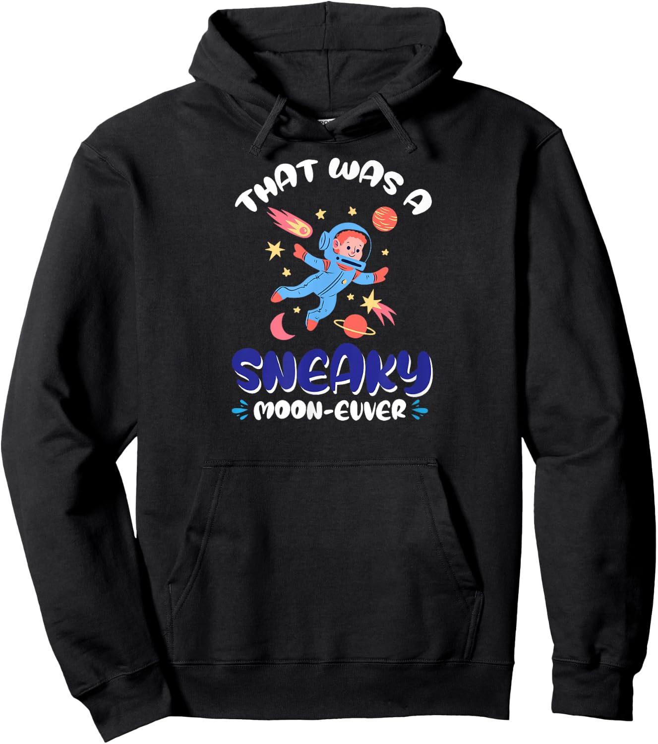 Rocket Stars Moon Sun Space Travel Space Hoodie - Hoodie | Black