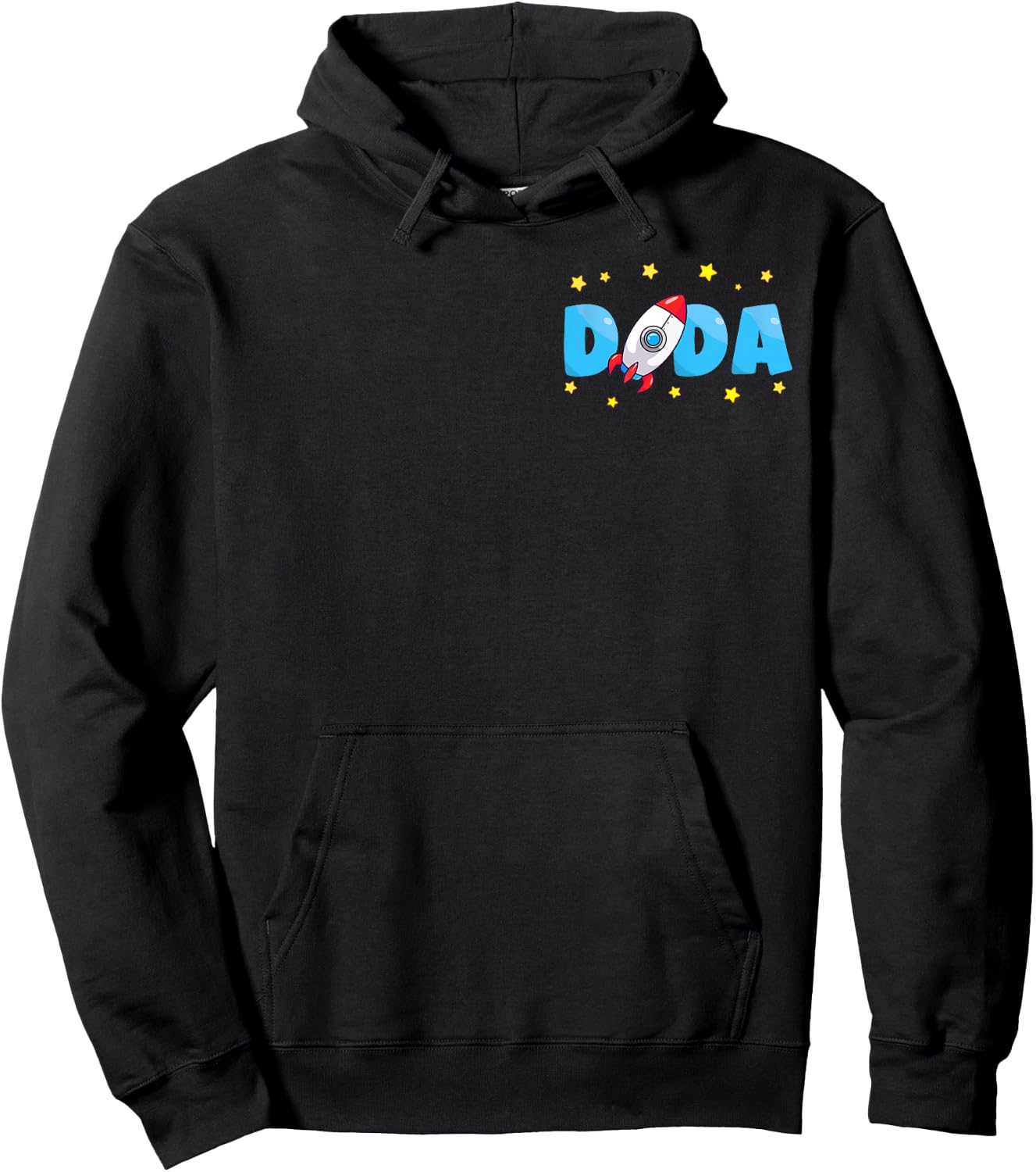 Dada of The Birthday Boy Funny Astronaut Family Matching Hoodie - Hoodie | Black