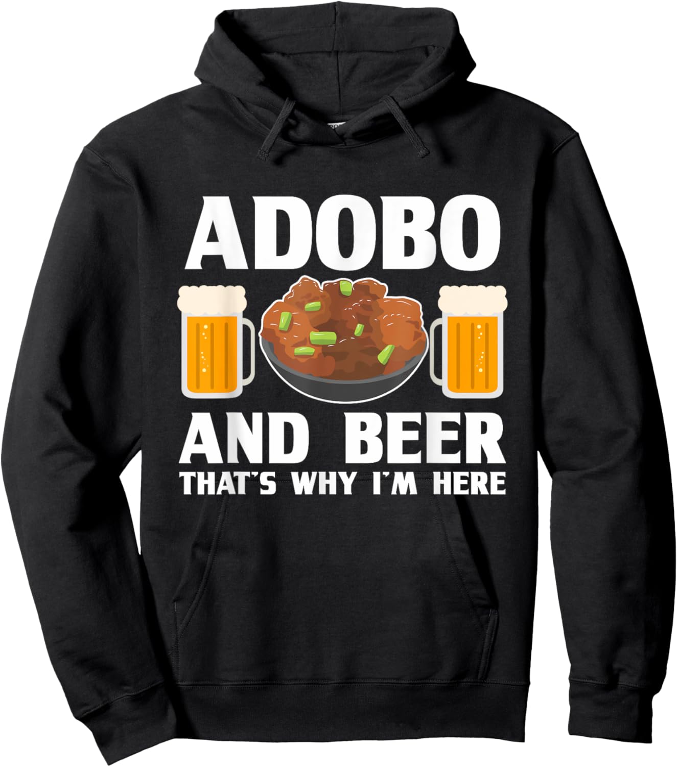 Adobo and Beer Filipino Pride Chicken Philippines Pinoy Hoodie - Hoodie | Black