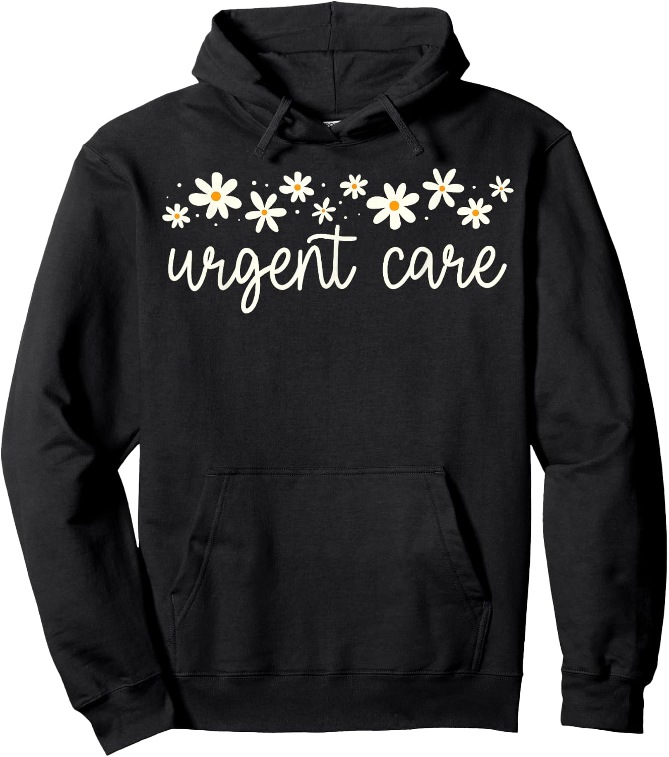 Daisy Flower Urgent Care Nurse Emergency Department ER ED RN Hoodie - Hoodie | Black