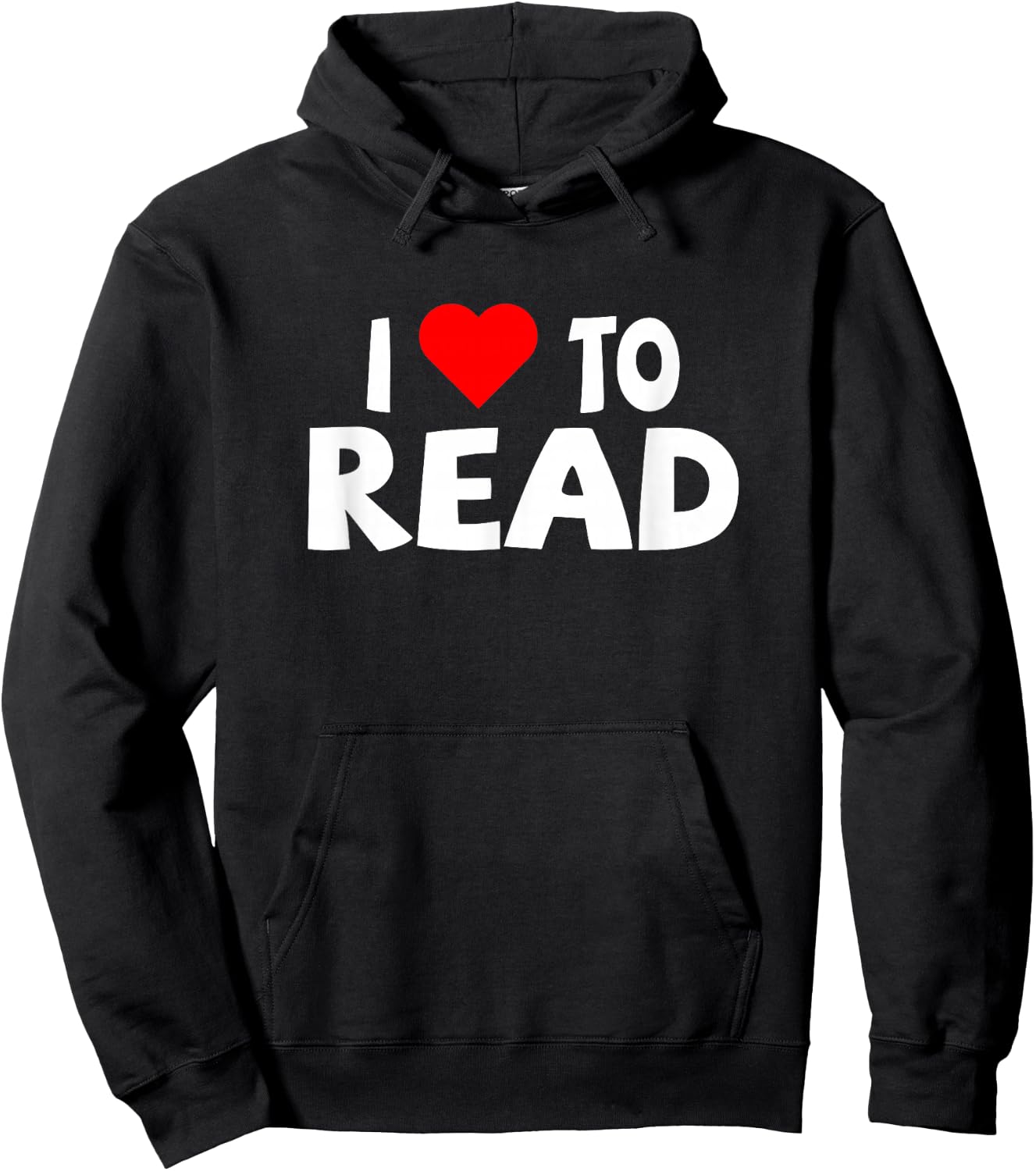 Reader Shirt I Love to Read Heart Reading Hoodie - Hoodie | Black