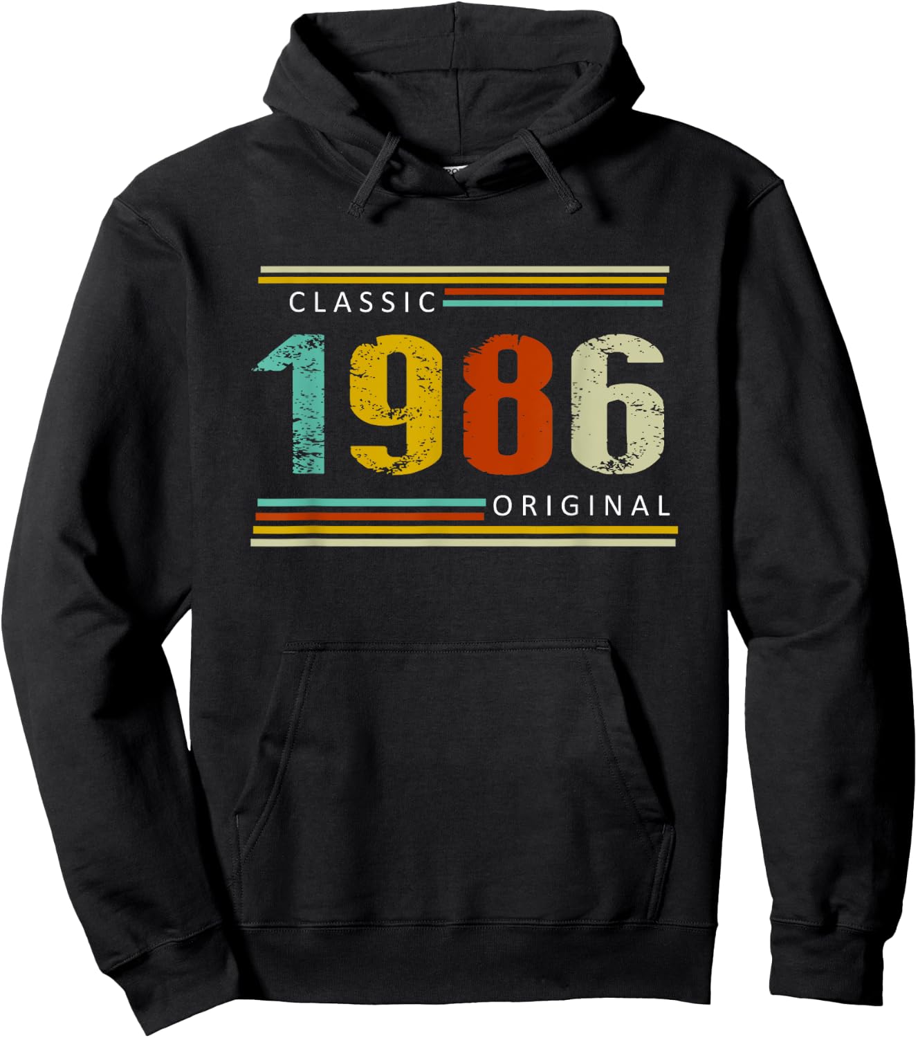 Birthday, Classic of 1986 Original, 39th Retro Hoodie - Hoodie | Black