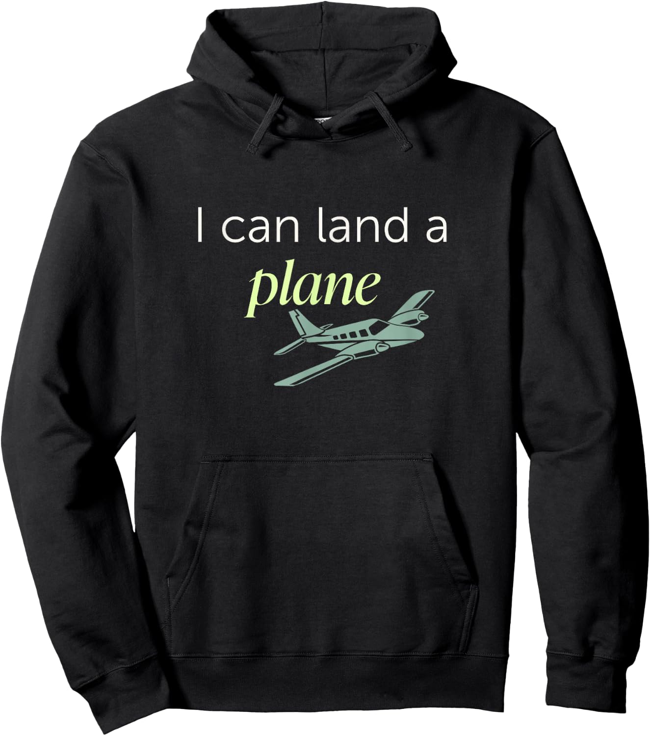 I can land a plane Hoodie - Hoodie | Black