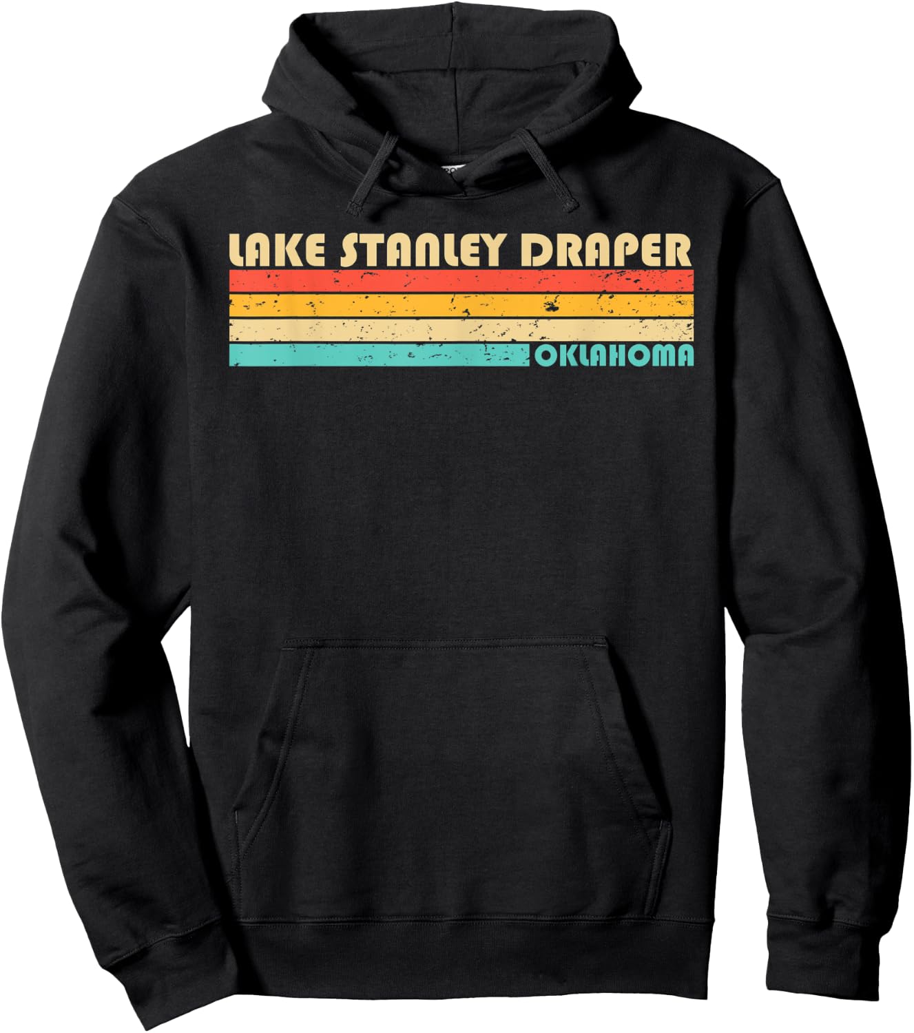 LAKE STANLEY DRAPER OKLAHOMA Funny Fishing Camping Summer Men Women Kids Hoodie - Hoodie | Black