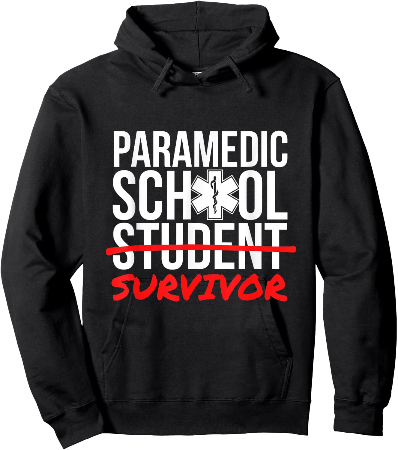 Paramedic School Graduation Gift Student Survivor Hoodie - Hoodie | Black