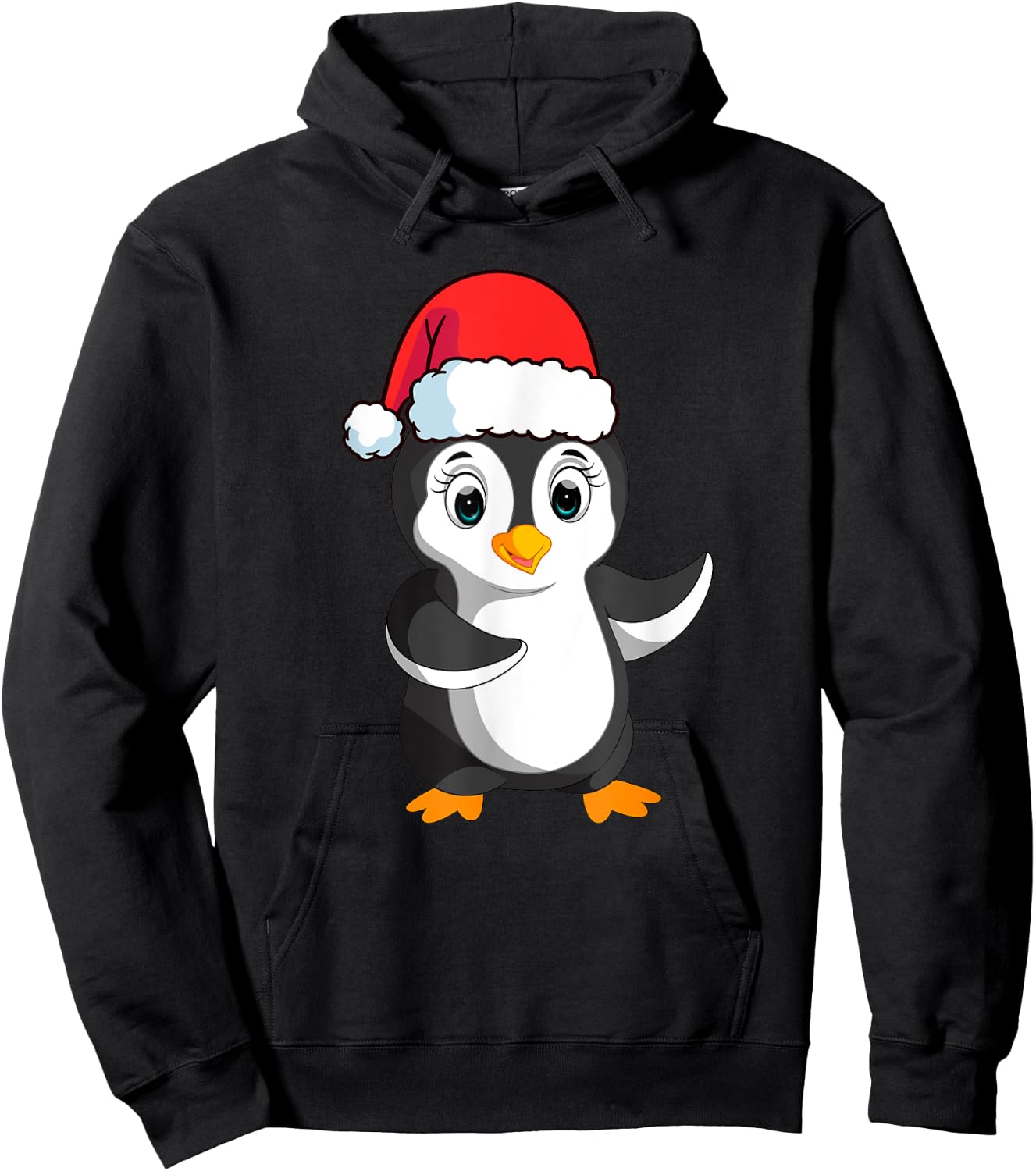 Christmas Penguin Shirt Kids Penguin Christmas Pajamas Women Hoodie - Hoodie | Black