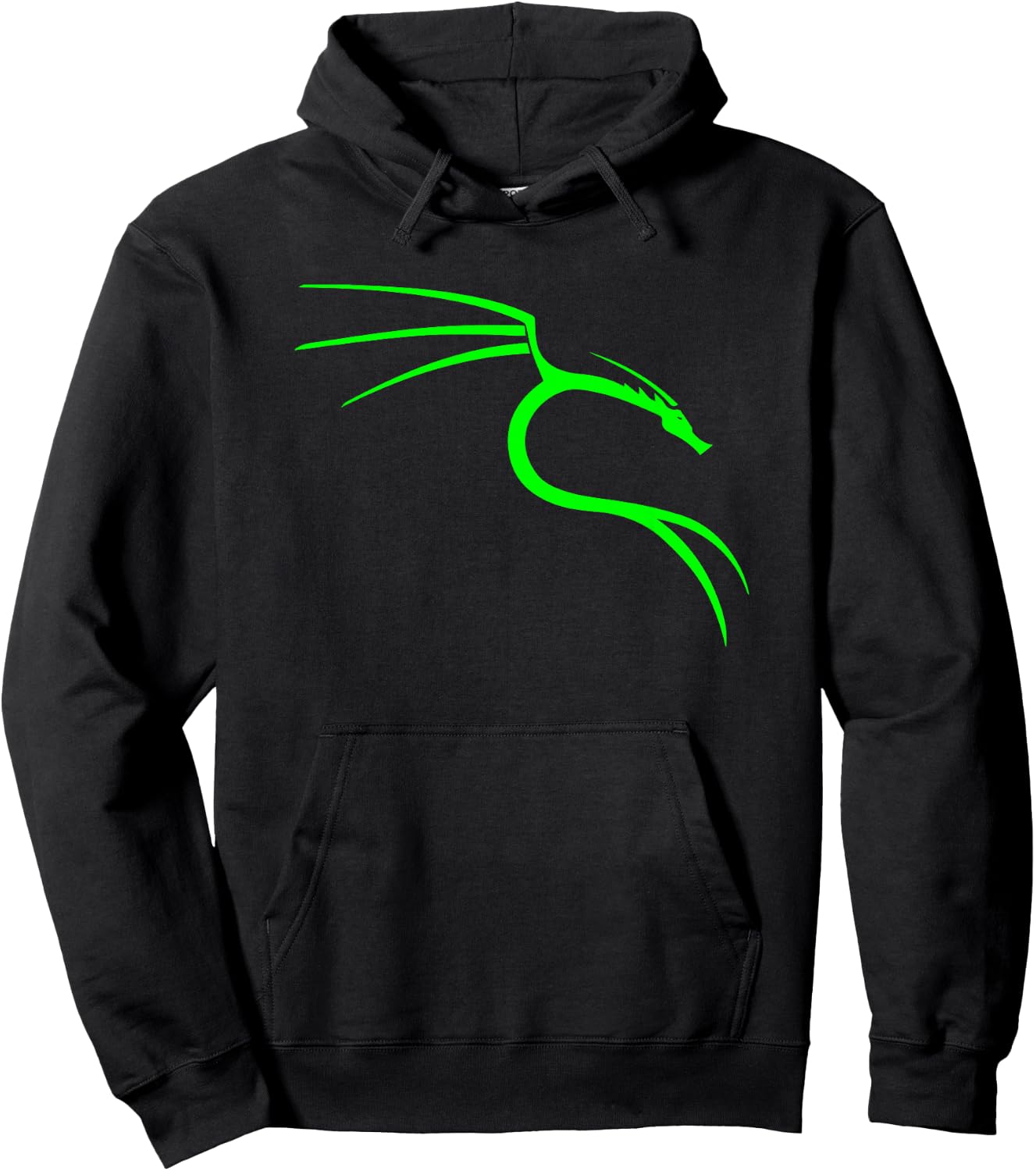 Cool Hacker Nerd - Kali Linux Dragon Hoodie - Hoodie | Black