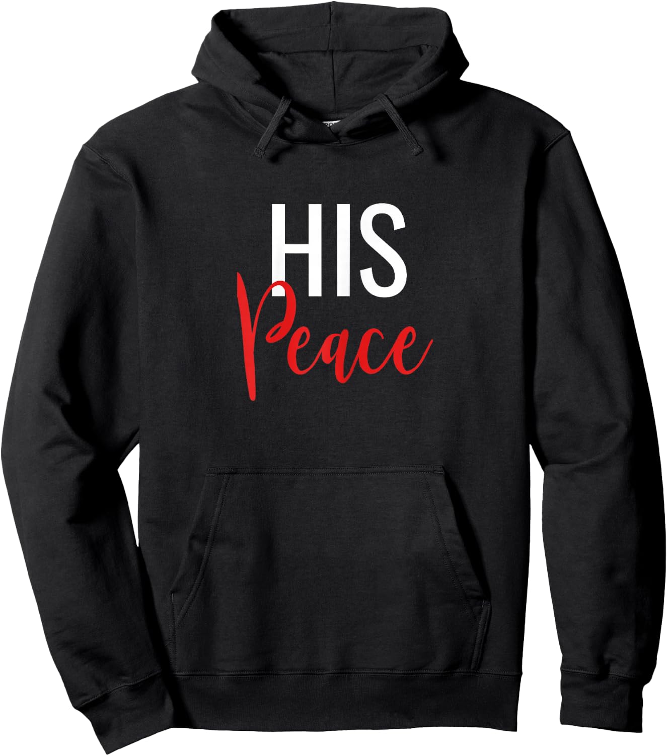 Her Rock His Peace Matching Couples Hoodie - Hoodie | Black