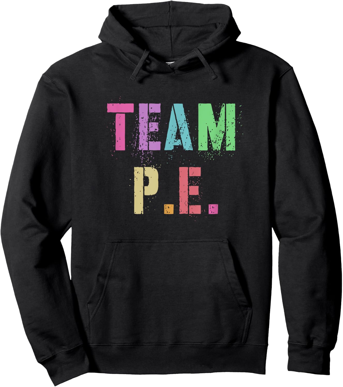 TEAM P.E Physical Education Team Kids Gym Crew PE Teacher Hoodie - Hoodie | Black
