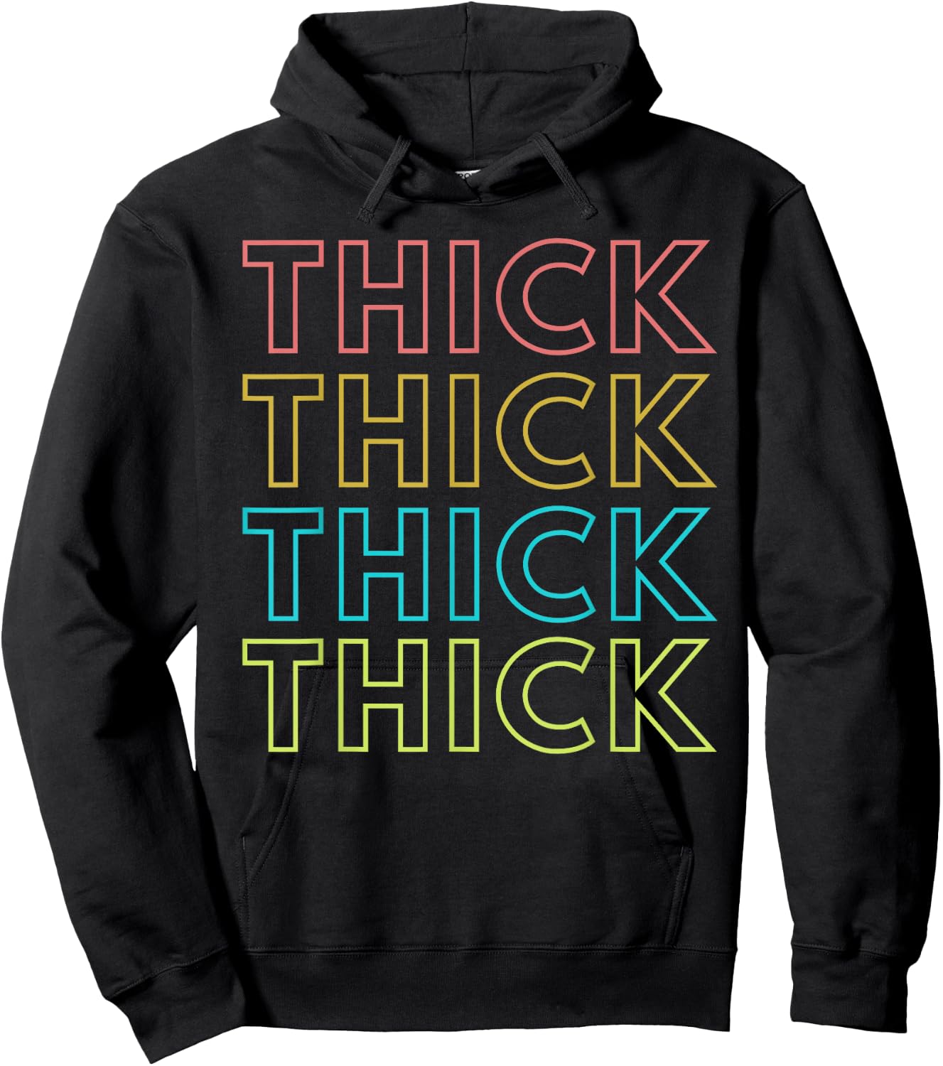Thick Plus size women Funny Motivational Fitness Workout Hoodie - Hoodie | Black