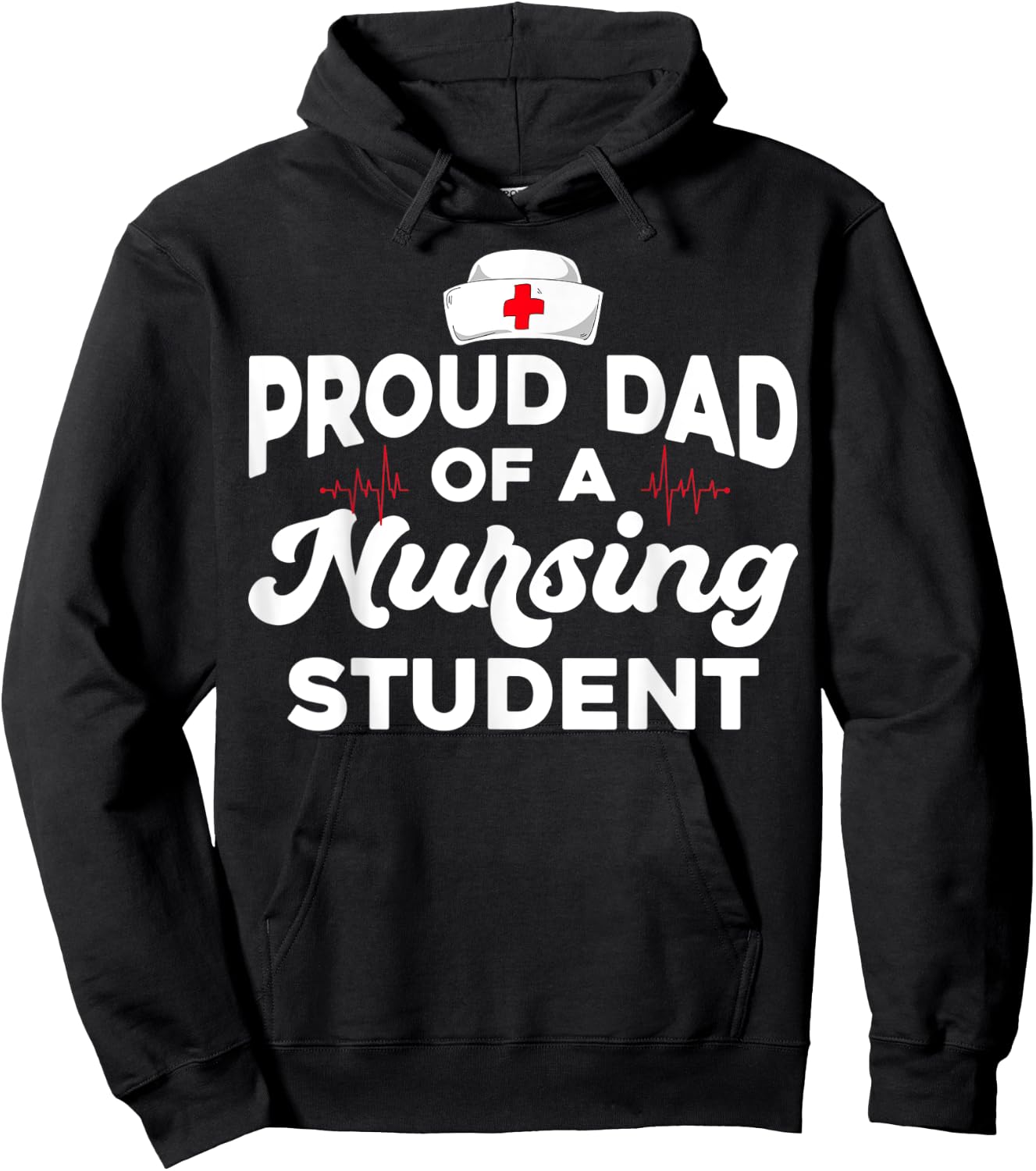 Future RN Daughter Nurses Dad Proud Dad Of A Nursing Student Hoodie - Hoodie | Black