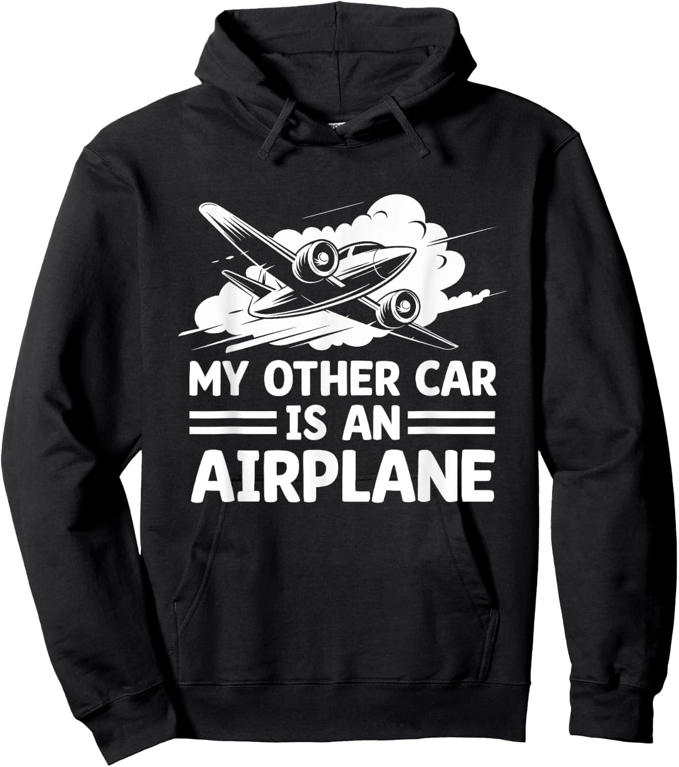 My Other Car Is An Airplane Airplane Fly Aviation Plane Hoodie - Hoodie | Black