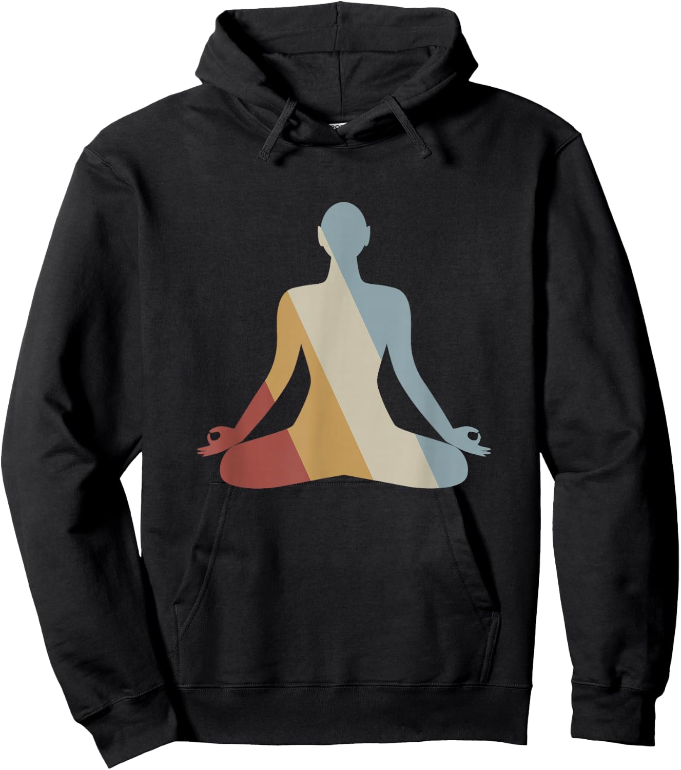 Yoga Retro Style Vintage Hoodie - Hoodie | Black