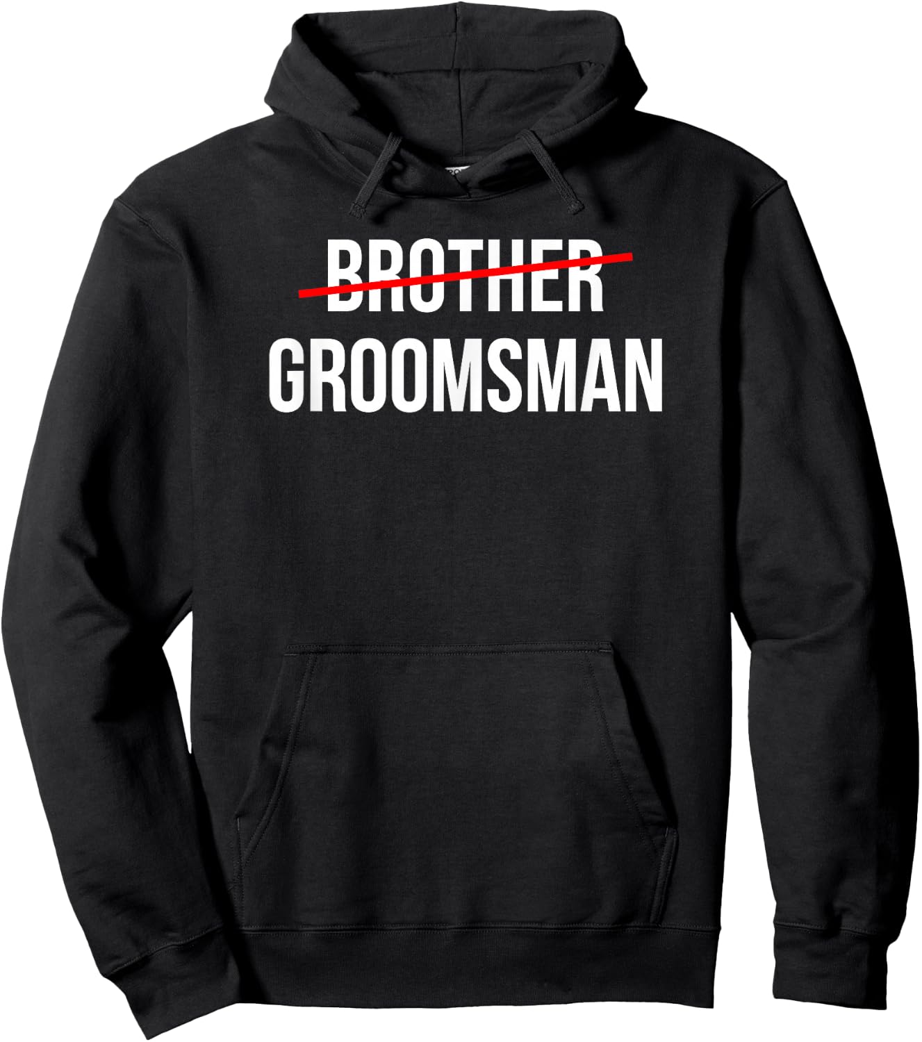 Threadrock Men's Wedding Groomsmen Proposal , Black, Small Hoodie - Hoodie | Black