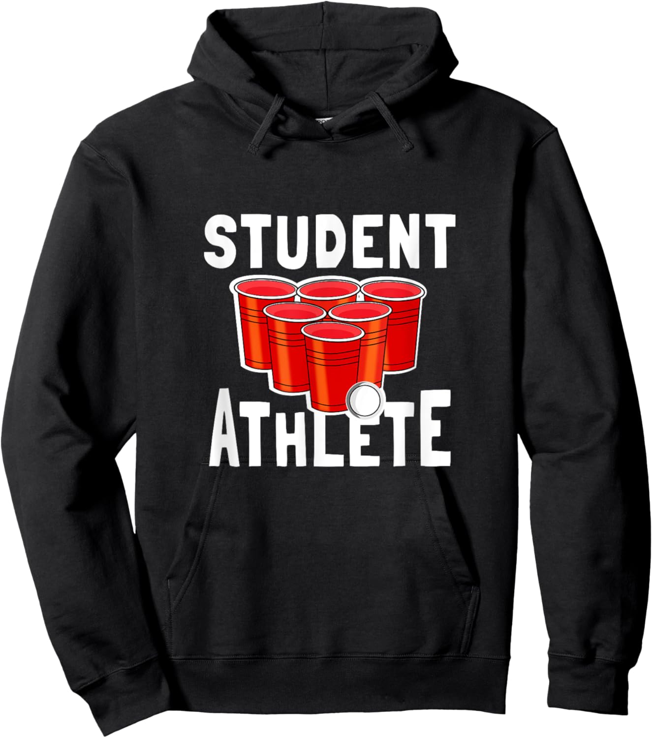 Beer Pong Student Athlete Hoodie - Hoodie | Black