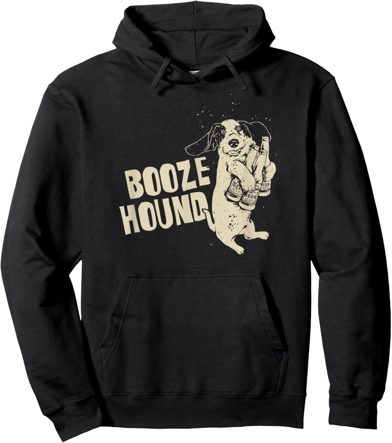Booze Hound Beer Lover Present Drunk Basset Hound Dog Lover Women Hoodie - Hoodie | Black