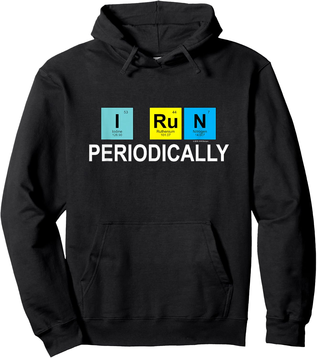 I Run Periodically for Runners Who Love Chemistry Hoodie - Hoodie | Black