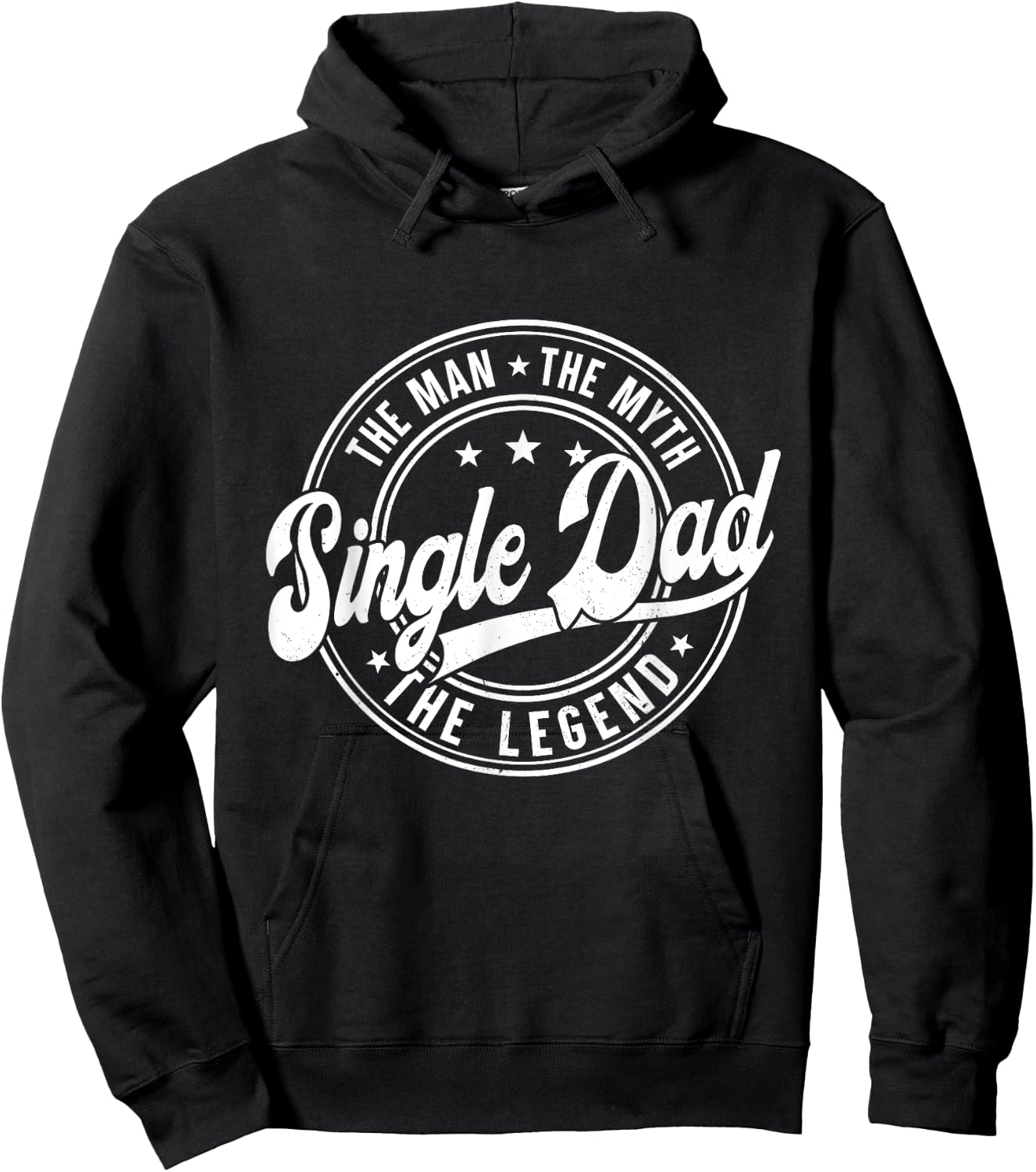 Father's Day The Man Myth Legend For Single Dad Men Apparel Hoodie - Hoodie | Black