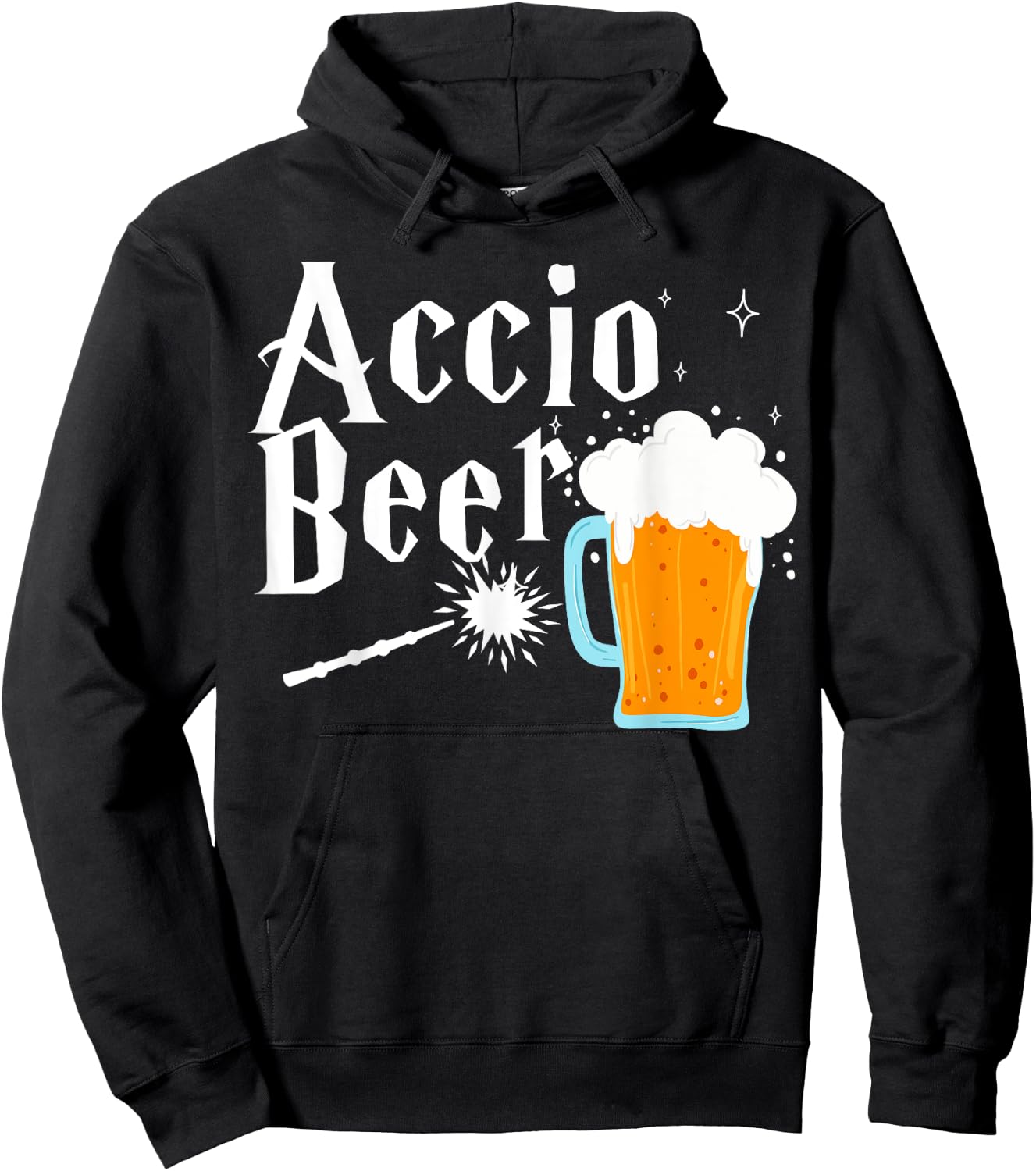 Accio Beer shirt funny Drinking shirt Hoodie - Hoodie | Black