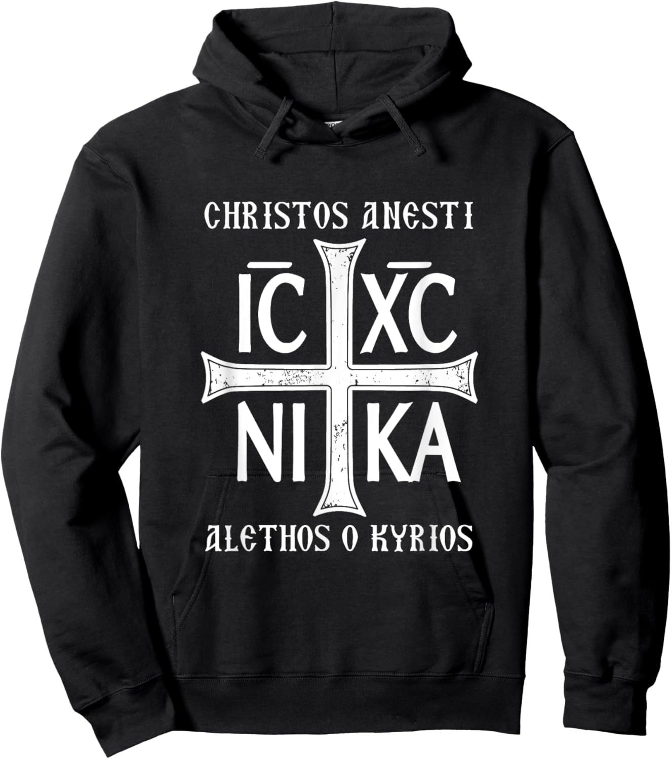 Christos Anesti Alethos o Kyrios Orthodox Pasha Hoodie - Hoodie | Black