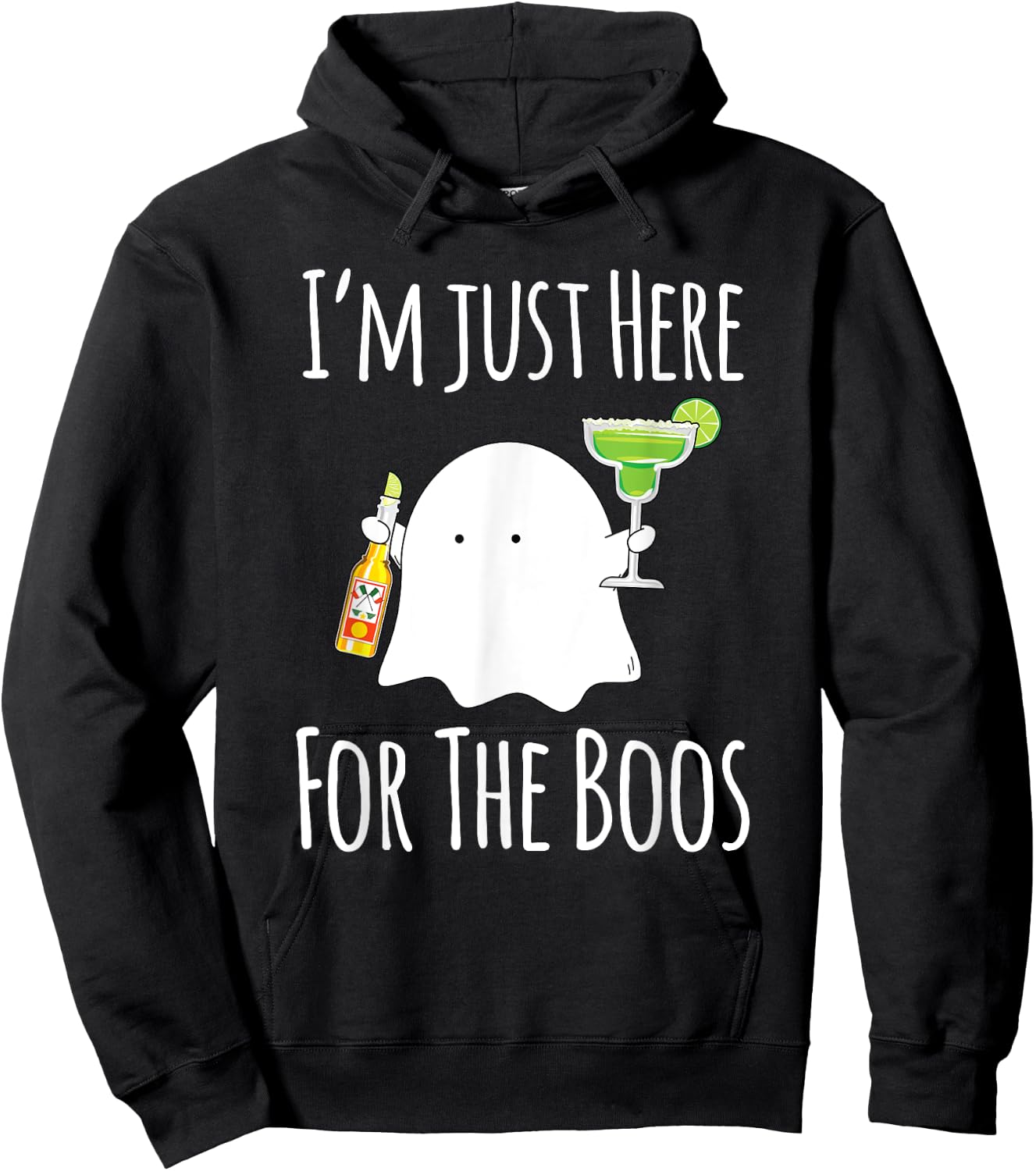 Funny Mexican Halloween Shirt Women Men Funny Ghost Hoodie - Hoodie | Black