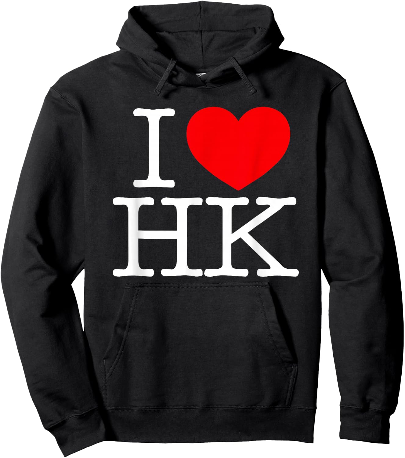 I Love (Heart) HK Hoodie - Hoodie | Black