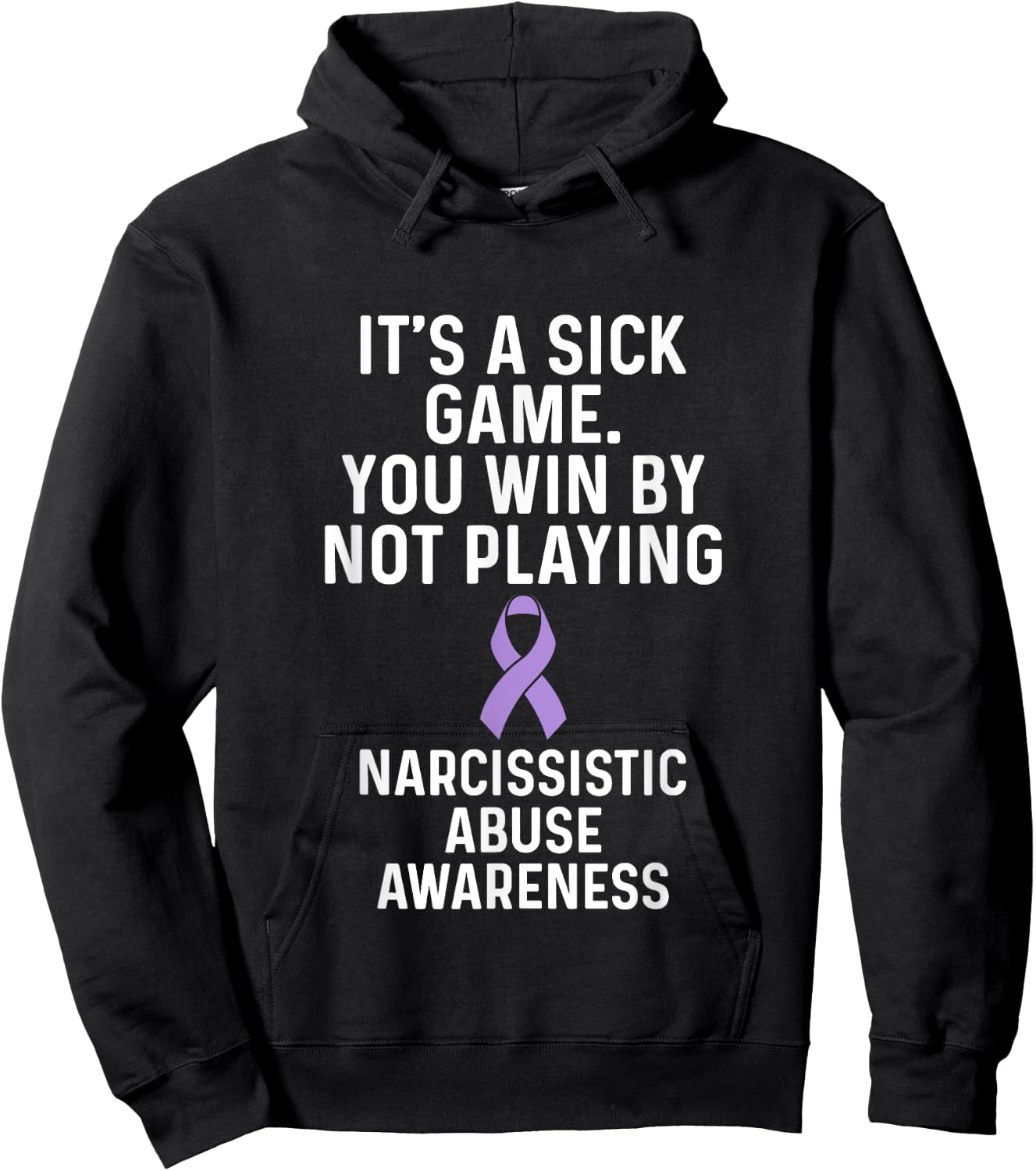 World Narcissistic Abuse Awareness Win Playing Survivor Hoodie - Hoodie | Black