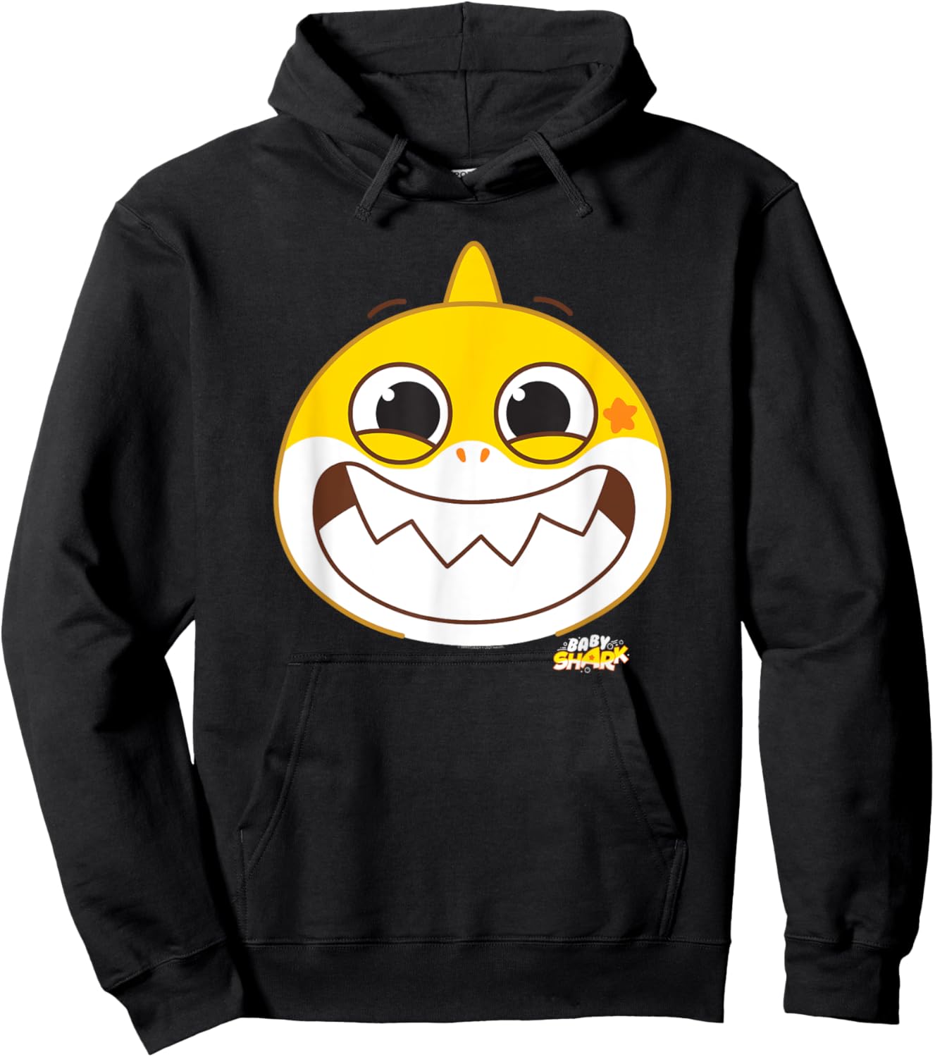 Baby Shark Smiling Hoodie - Hoodie | Black